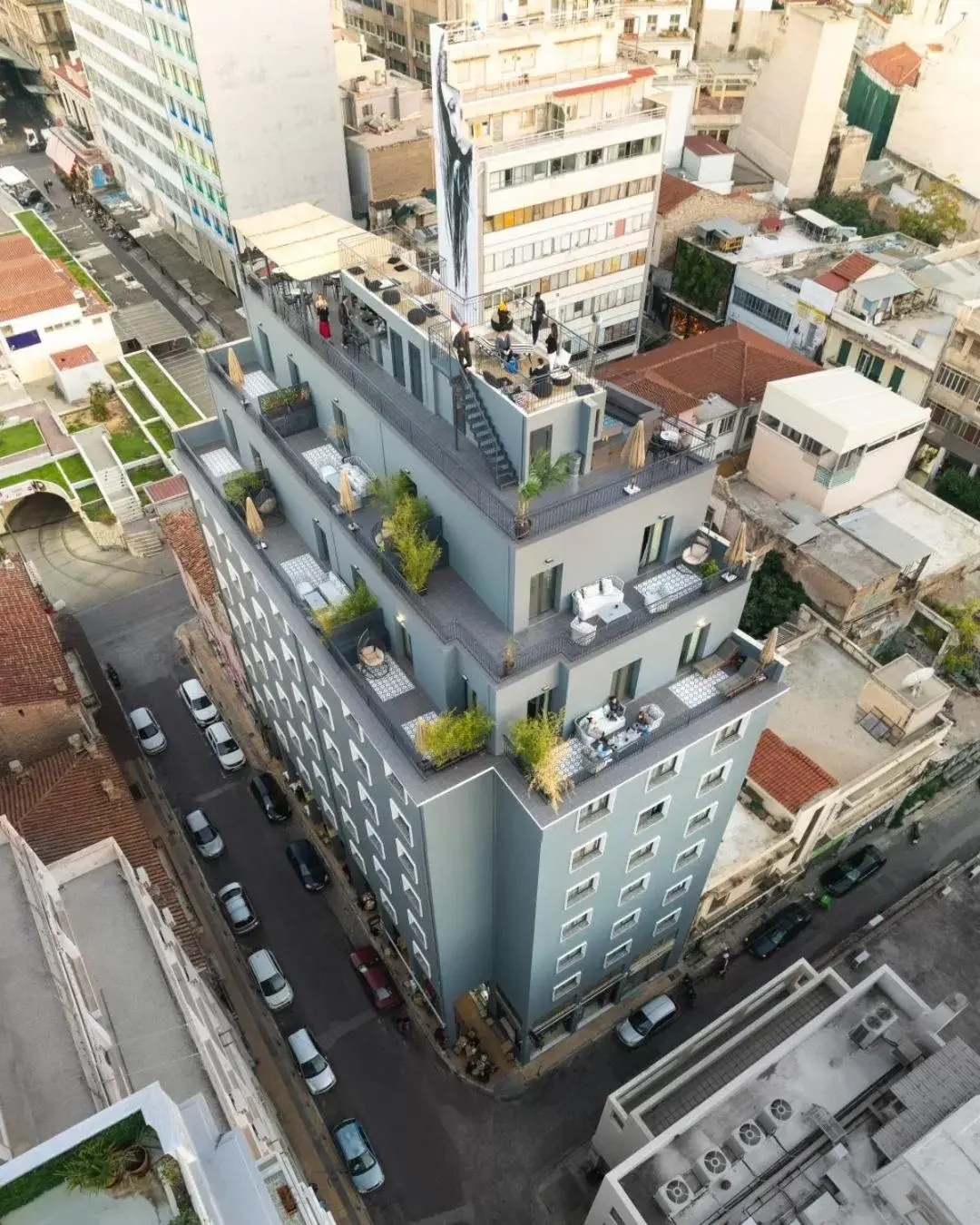 Property building, Bird's-eye View in Play Theatrou Athens