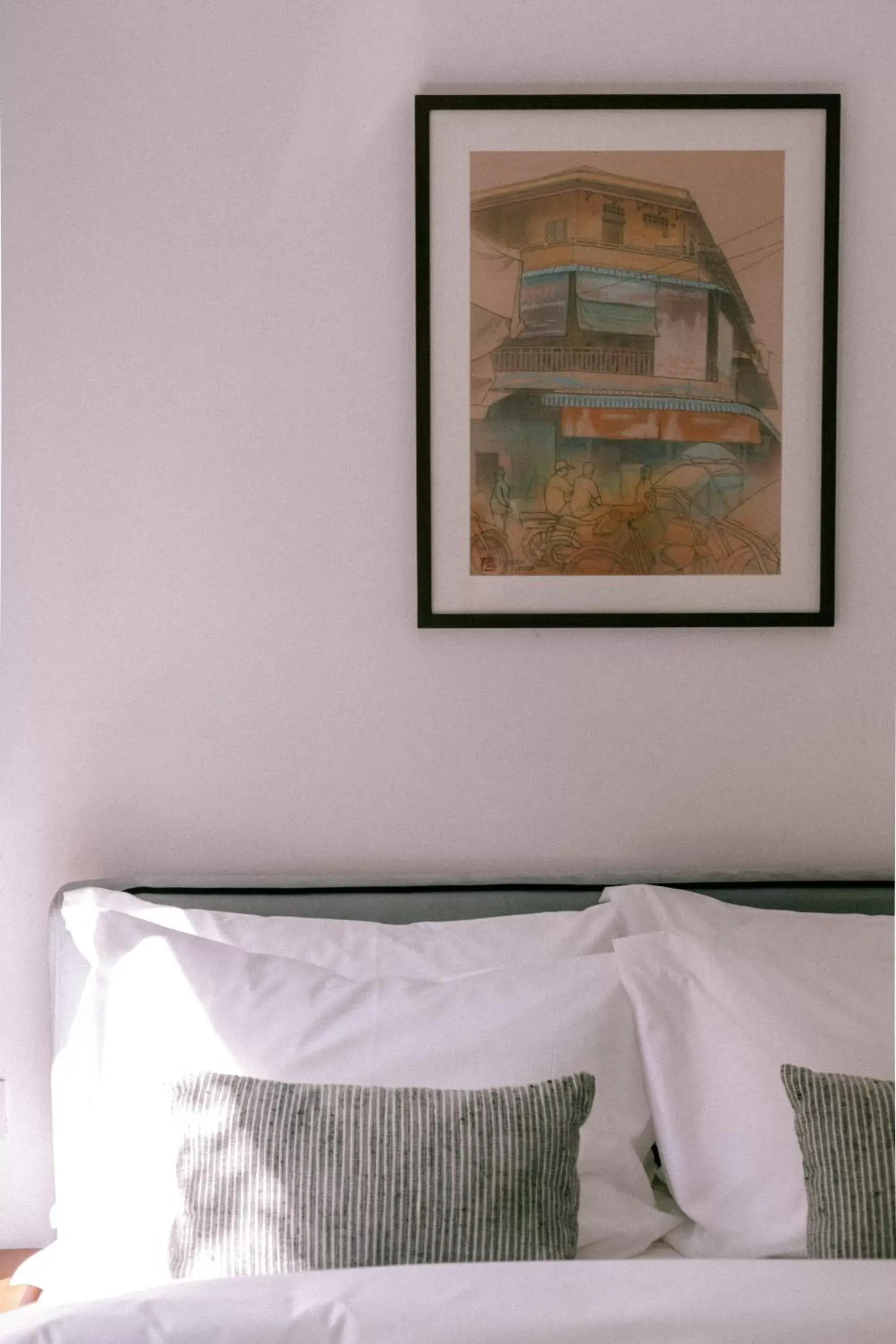 Bed in La Chronique Hotel Bed in La Chronique Hotel