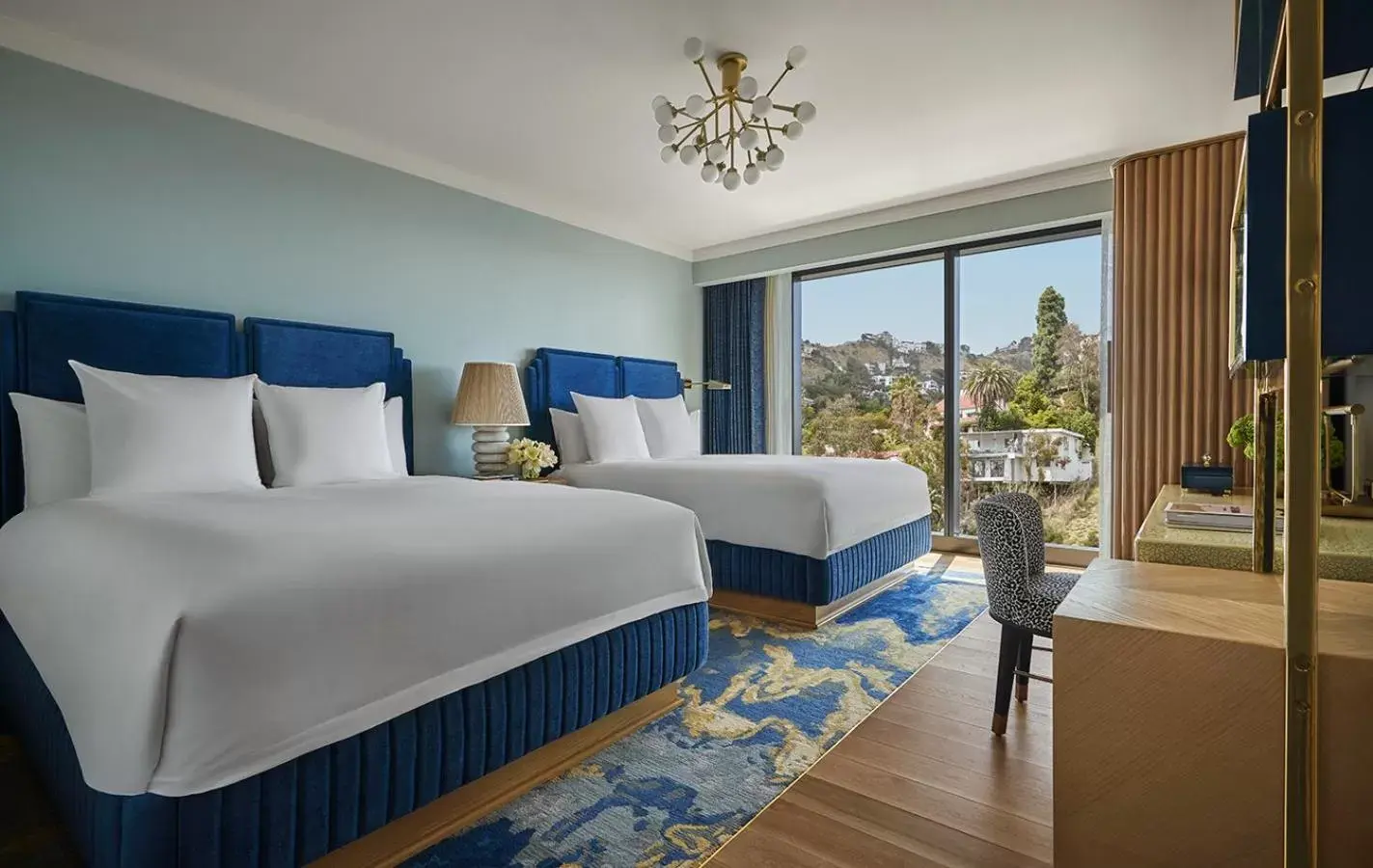 Hollywood Hills Queen Queen Room in Pendry West Hollywood