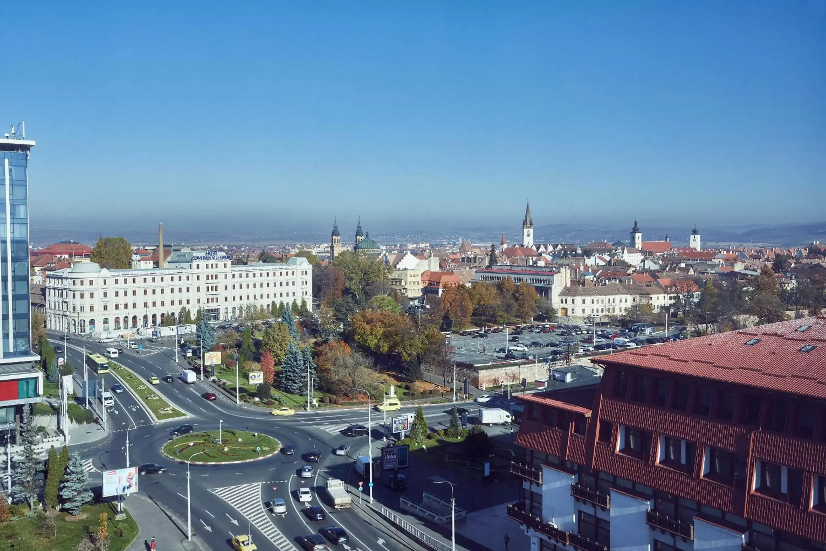 City view in MyContinental Sibiu