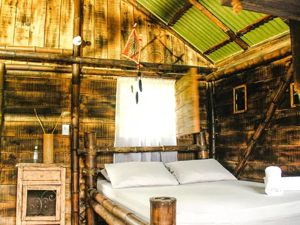 Bedroom, Bed in Cabañas Rústicas El Viejo Tambo By Rotamundos