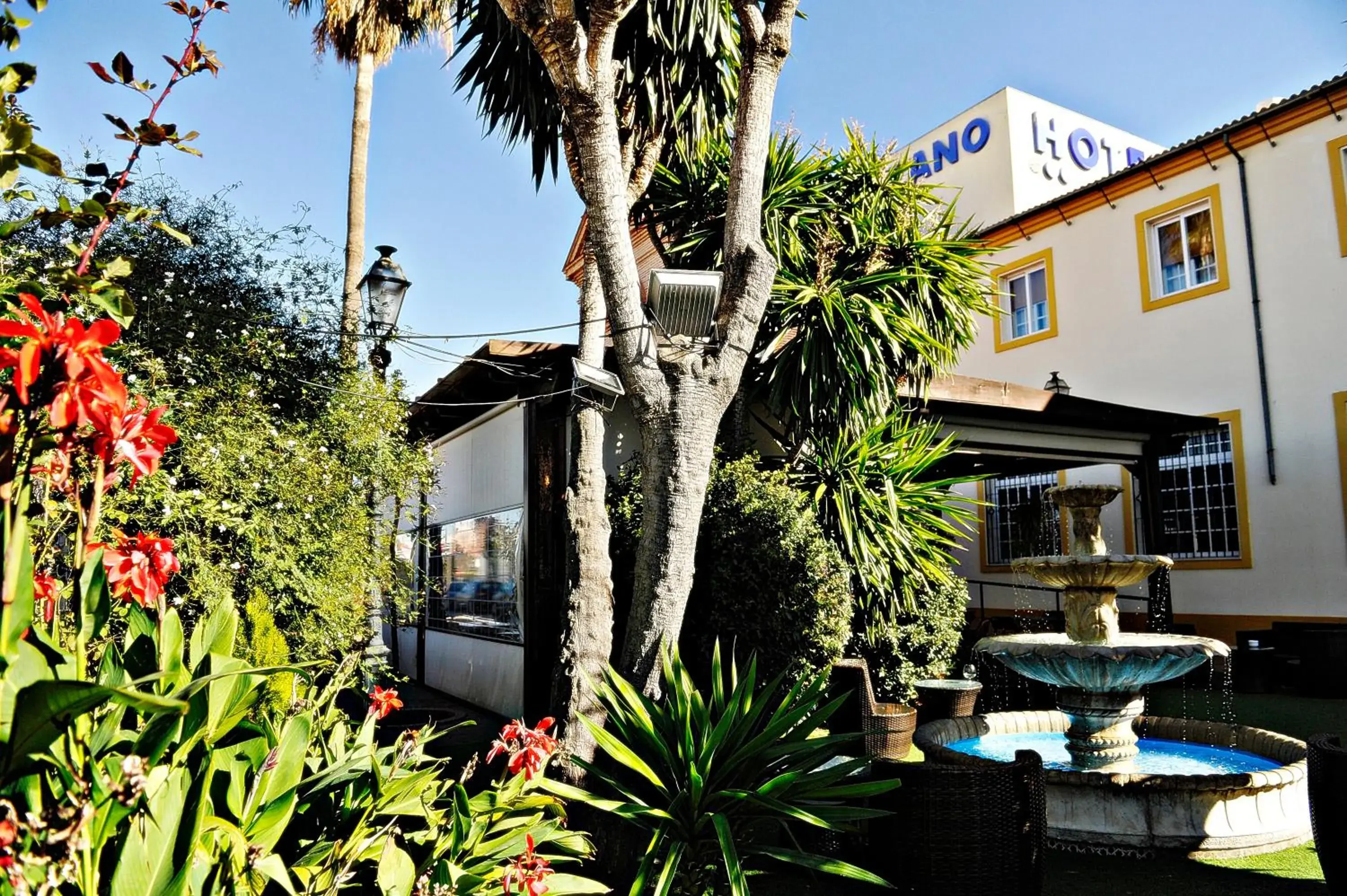 Garden, Property Building in Hotel Lozano