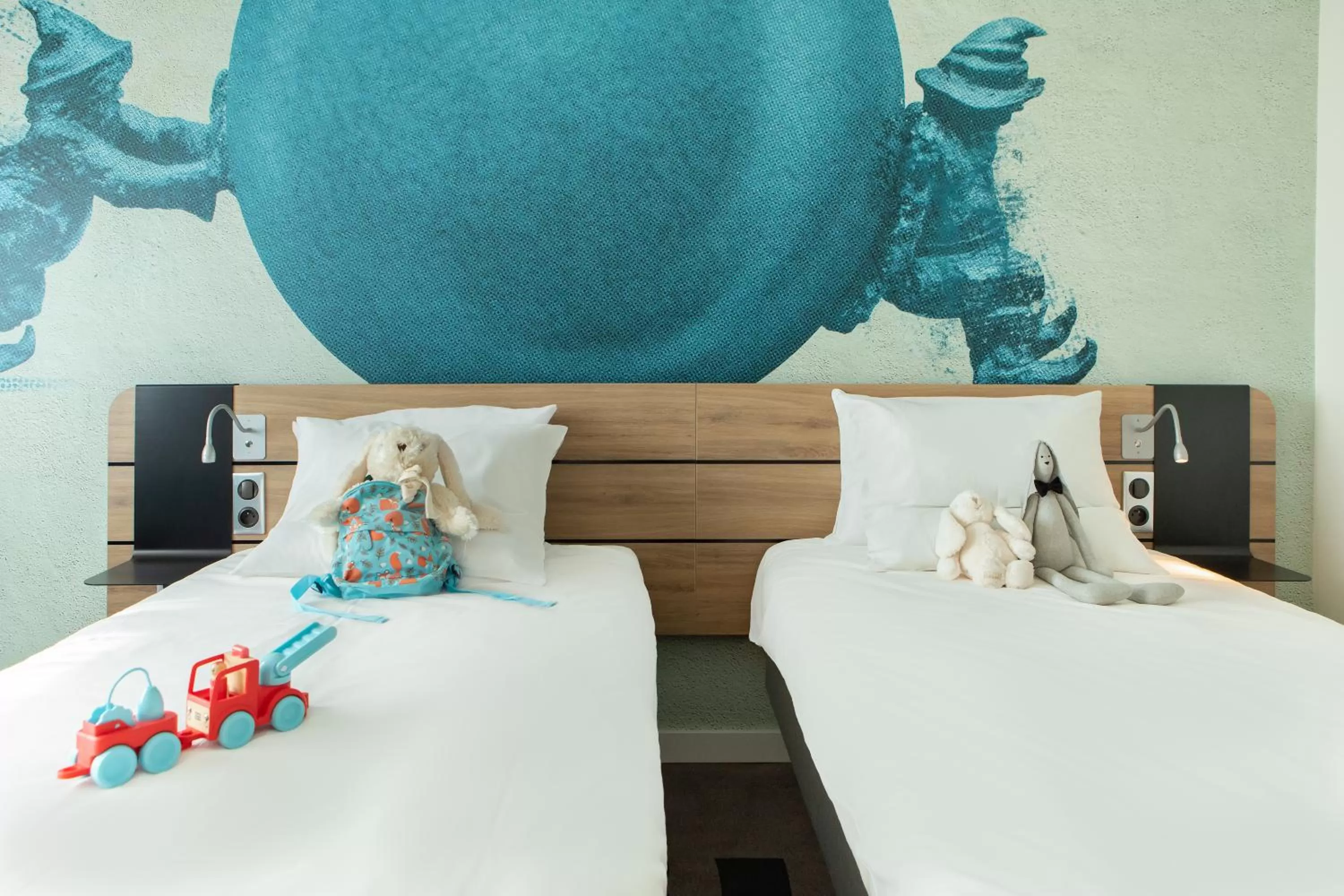 Bed in Novotel Wrocław City