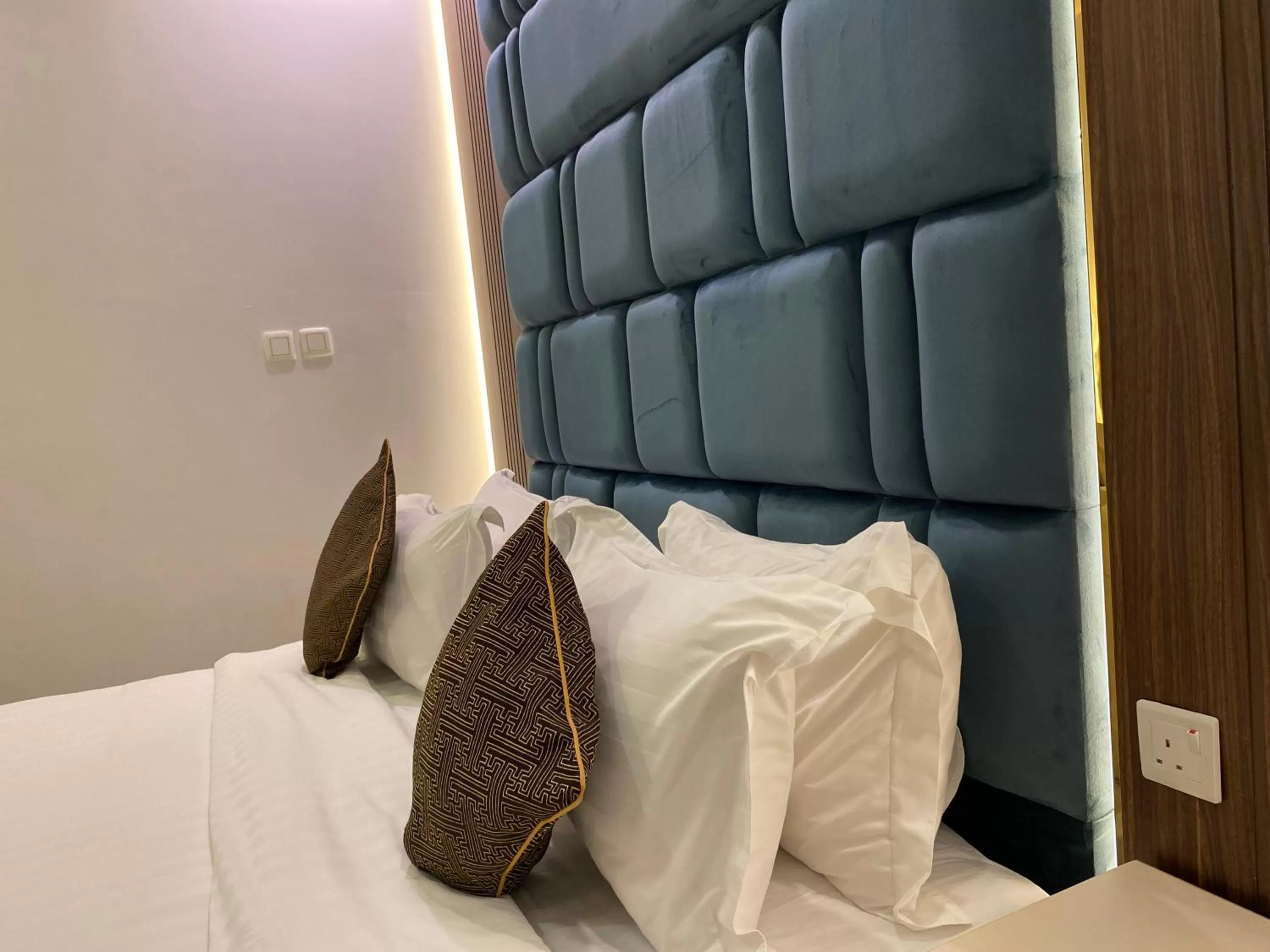 Bed in شقق ارين المطار