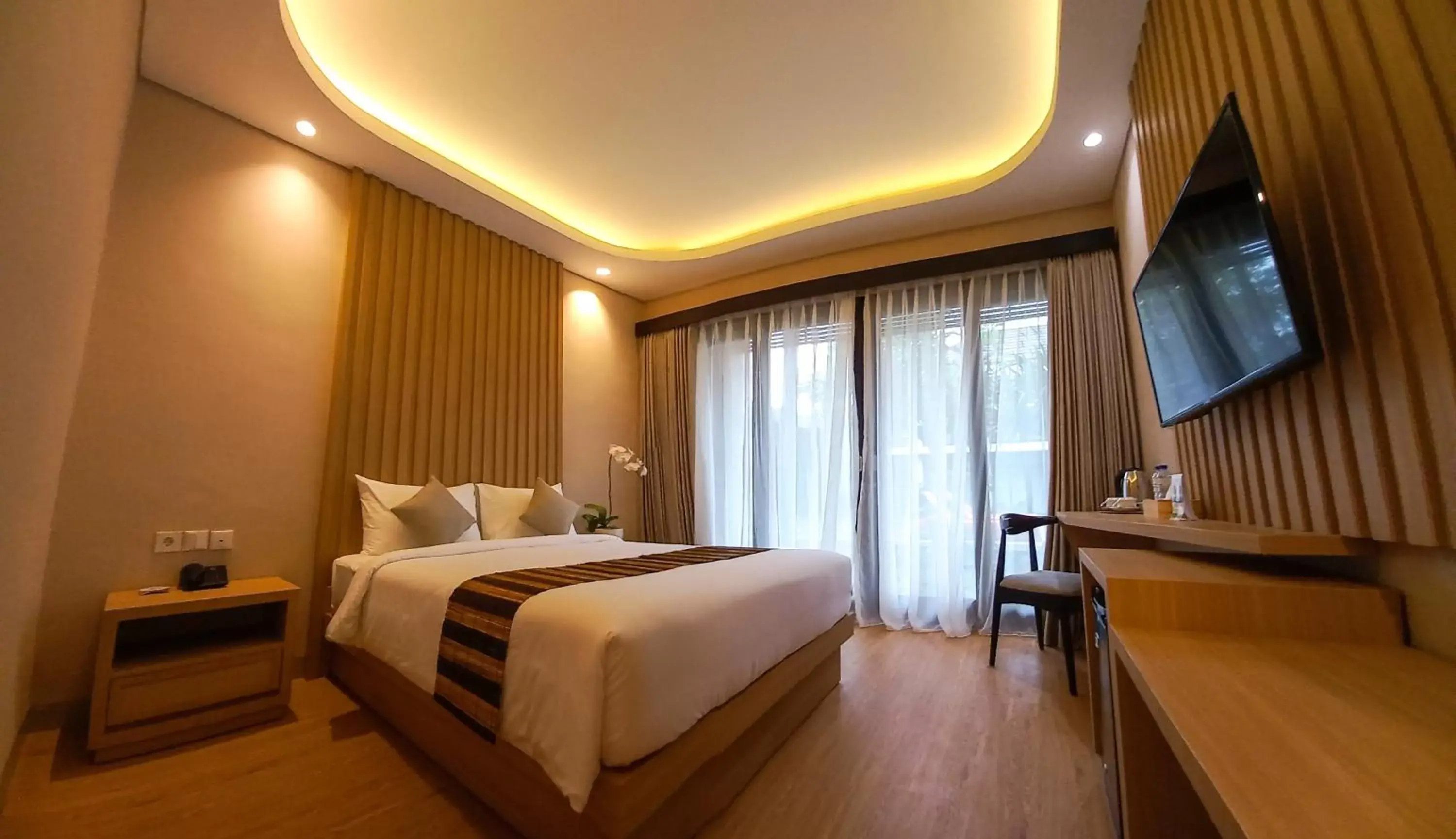 Bedroom, Bed in ABISHA Hotel Sanur