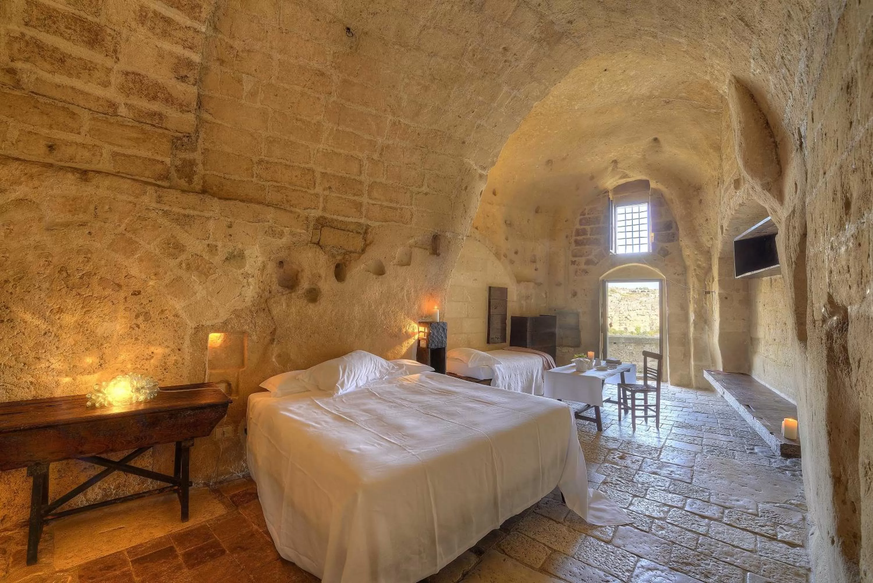 Bed in Sextantio Le Grotte Della Civita