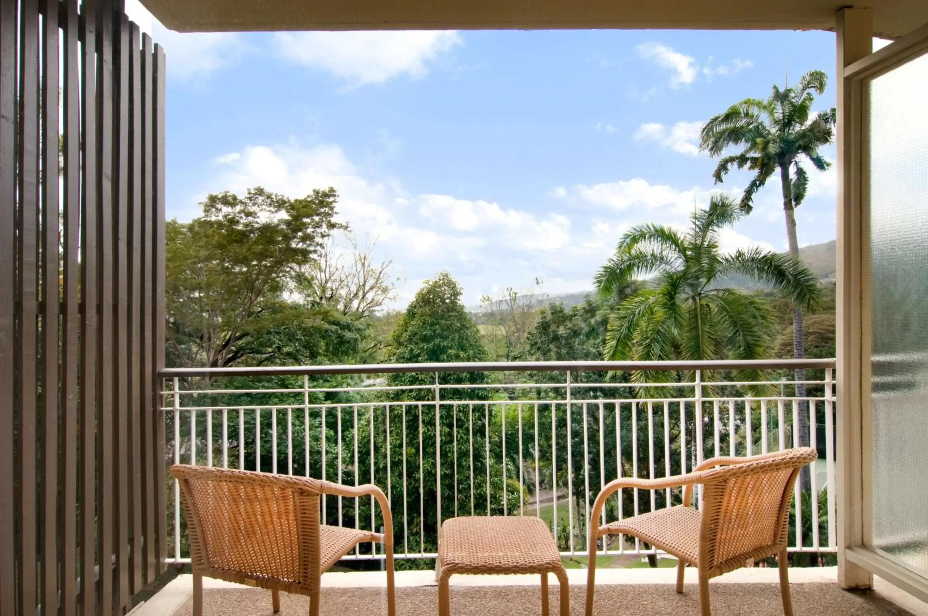 View (from property/room), Balcony/Terrace in Hilton Trinidad & Conference Centre