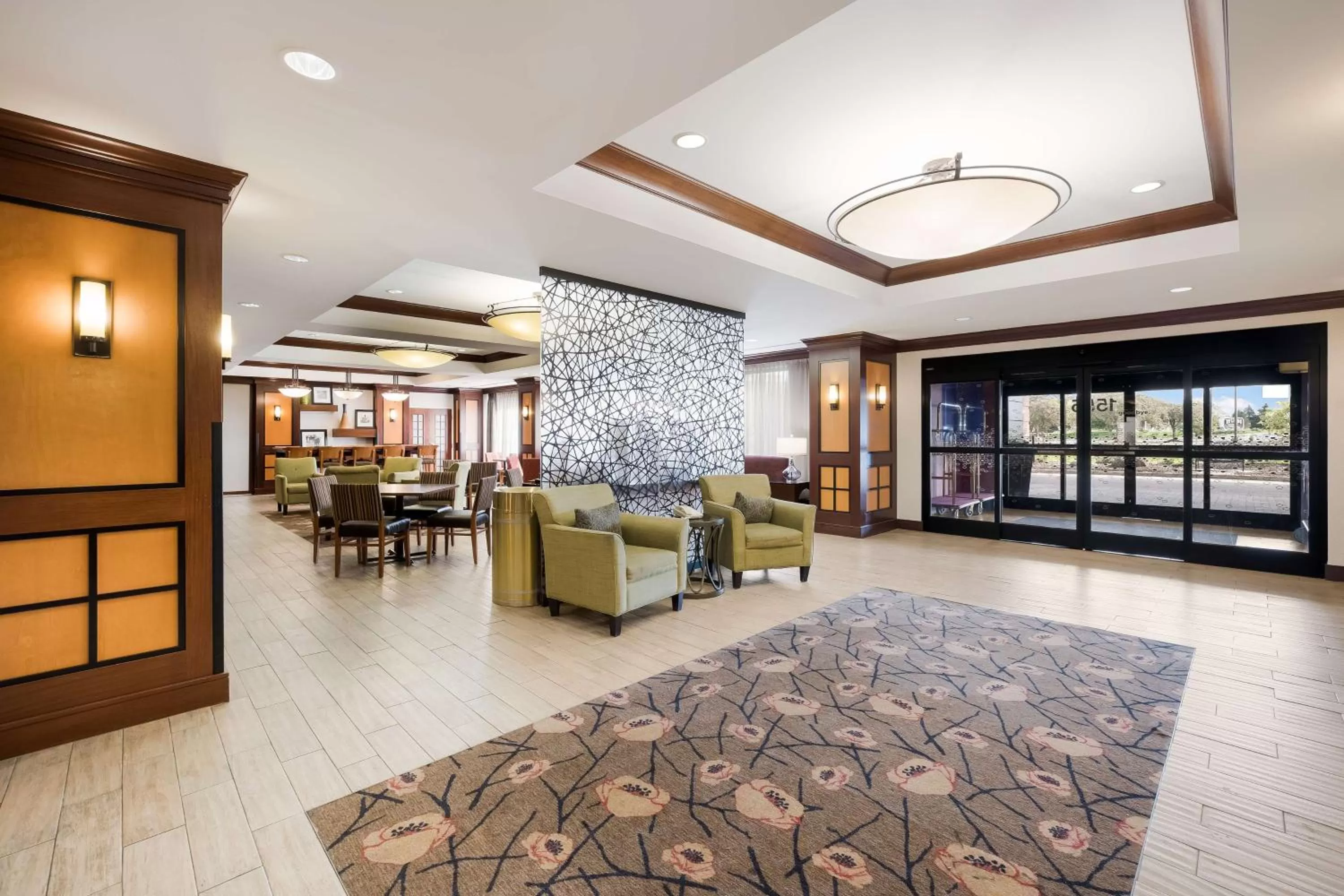 Lobby or reception in Hampton Inn McHenry