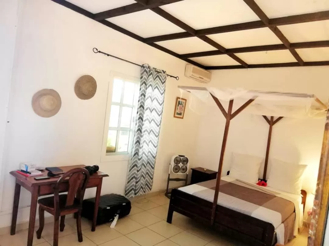 Bedroom, Bed in Hotel Jardin de la Paix