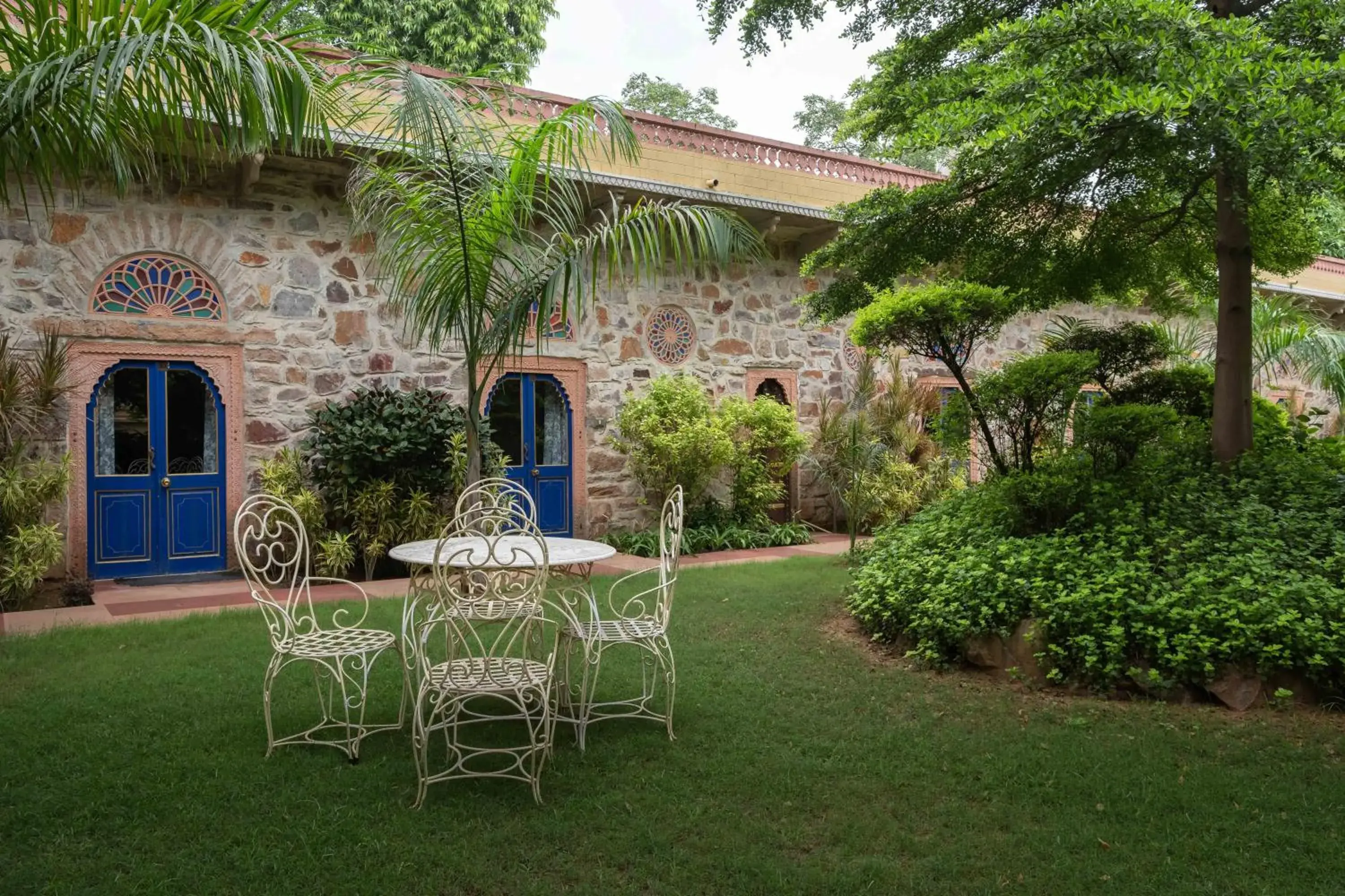 Garden view, Property Building in Hotel Narain Niwas Palace