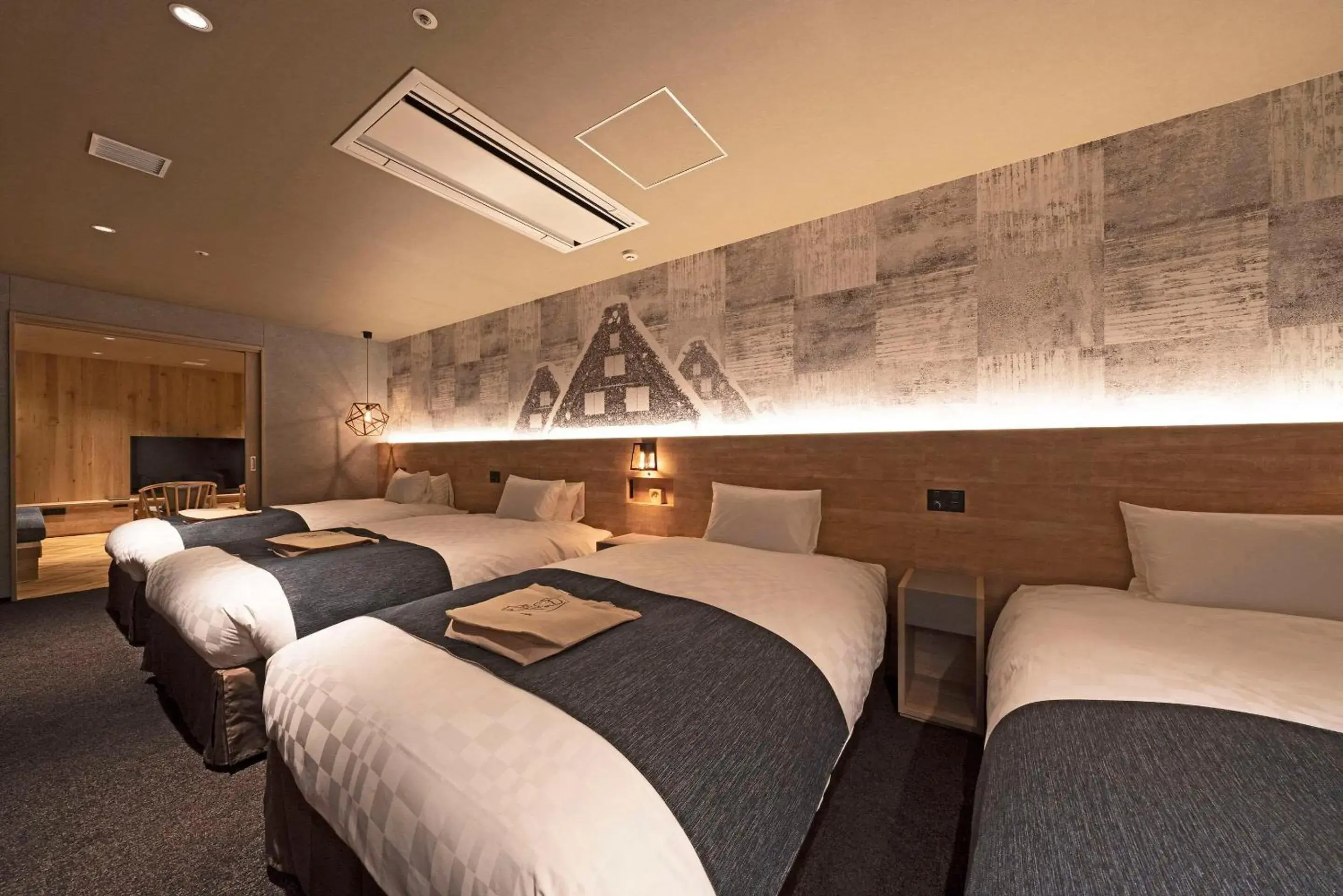 Bedroom, Bed in Hotel around Takayama, Ascend Hotel Collection