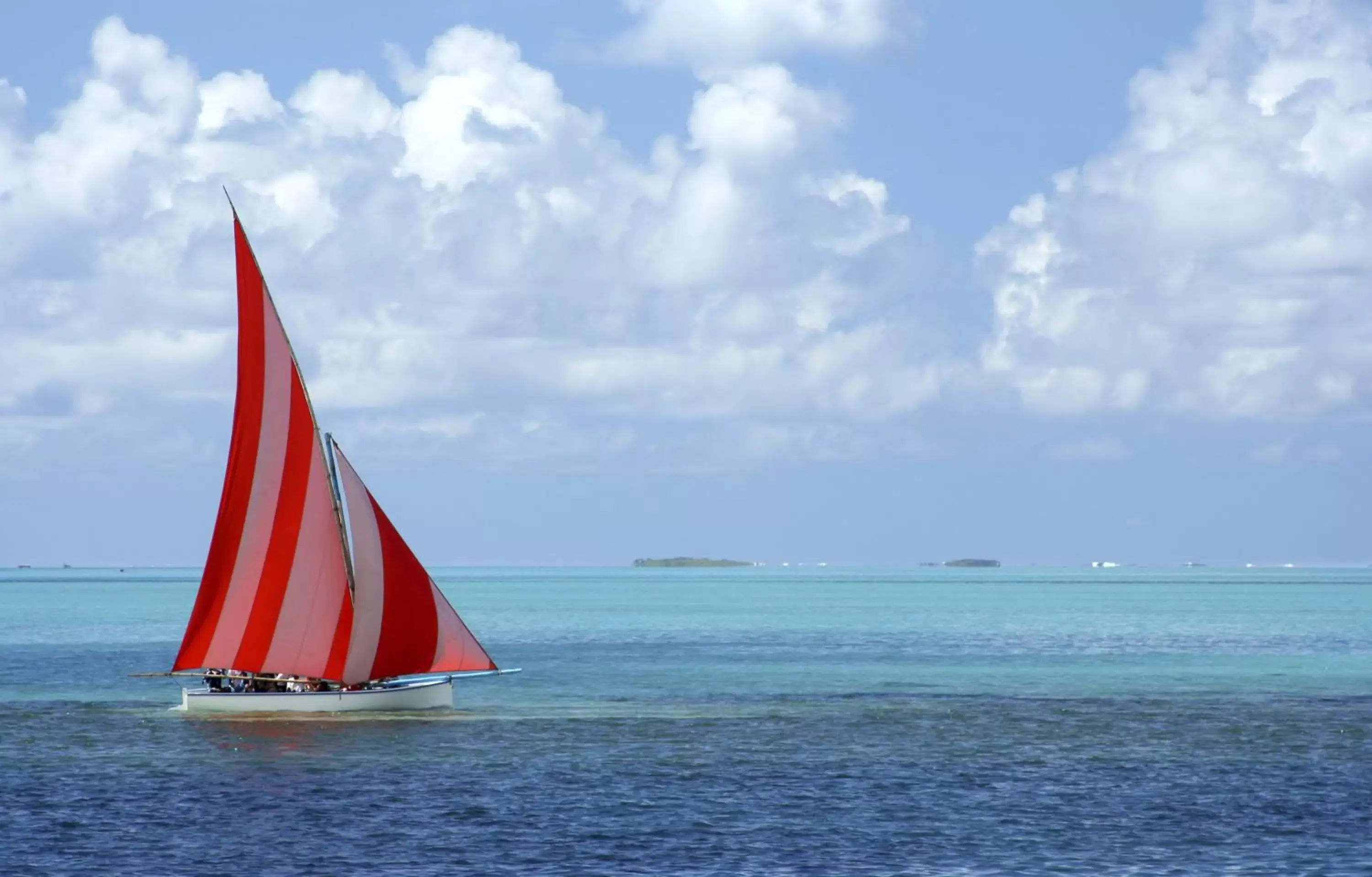 Sports, Windsurfing in Long Beach Mauritius