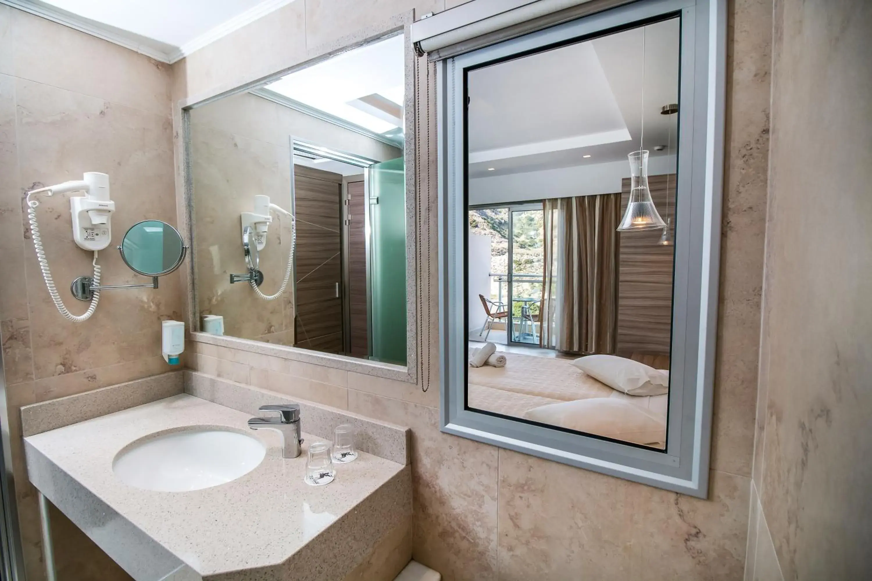 Bathroom in Pegasos Deluxe Beach Hotel