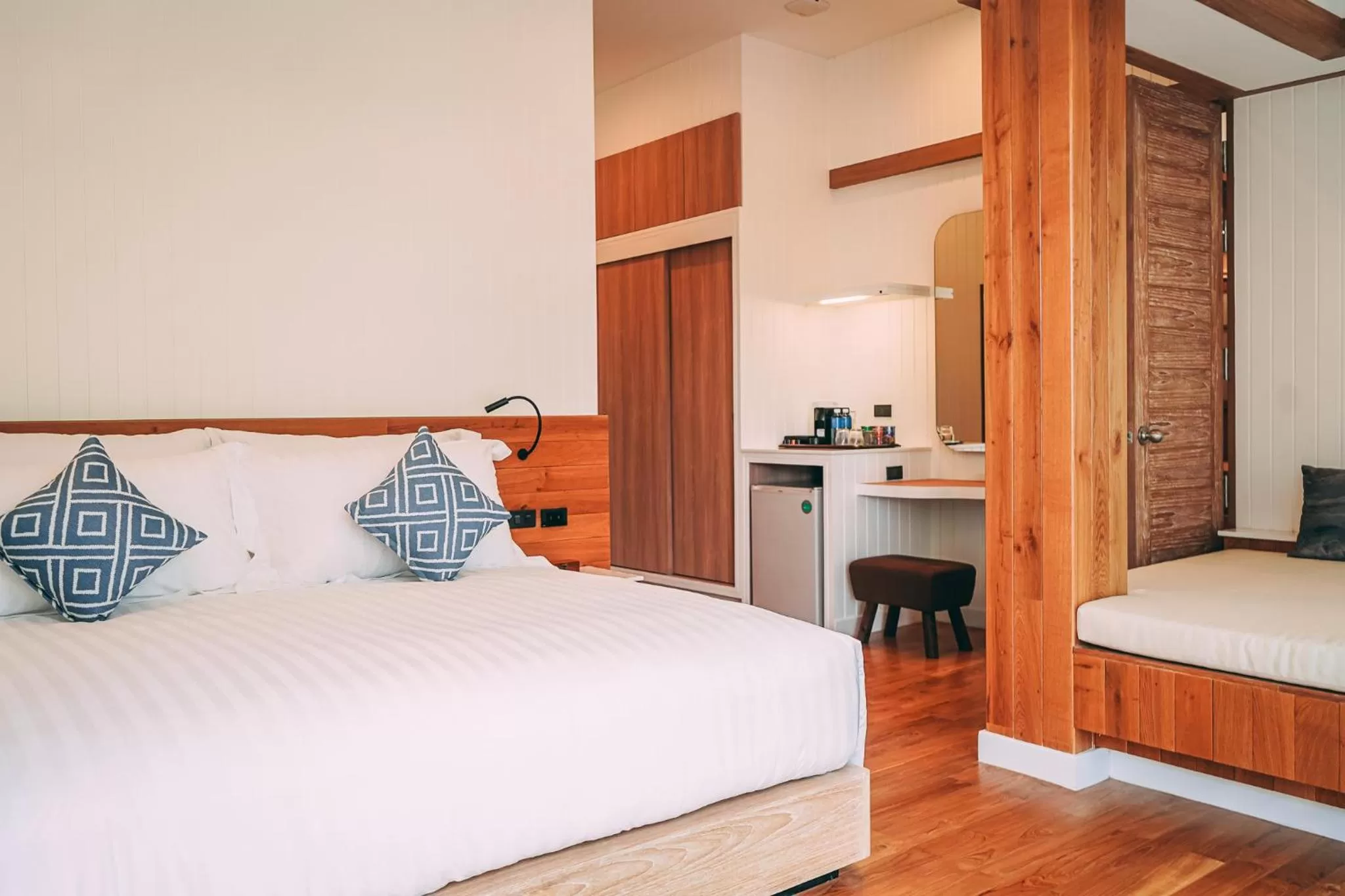 Bed in Kundala Beach Resort Hua Hin