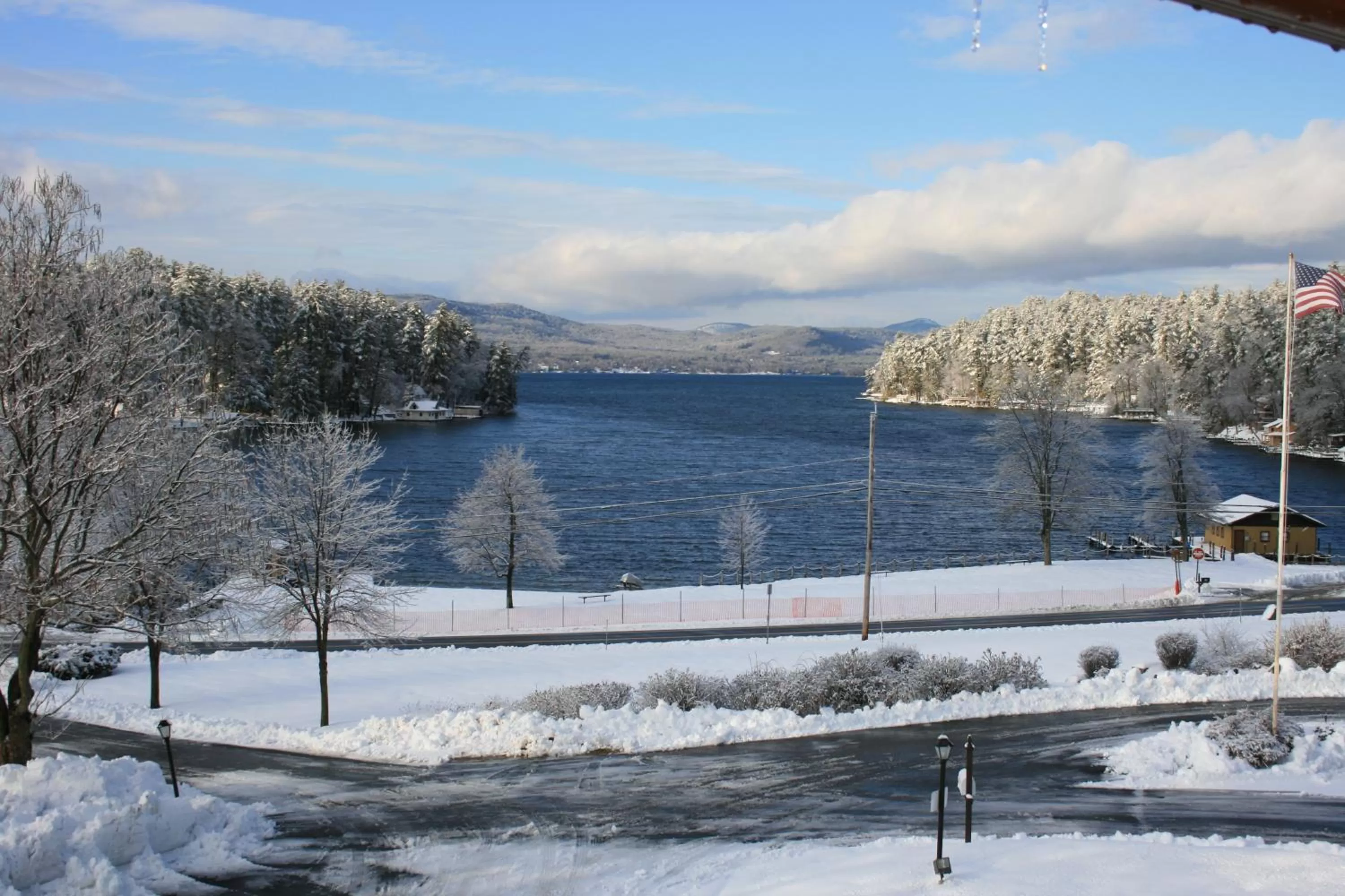 Winter in Bayside Resort, Lake George NY