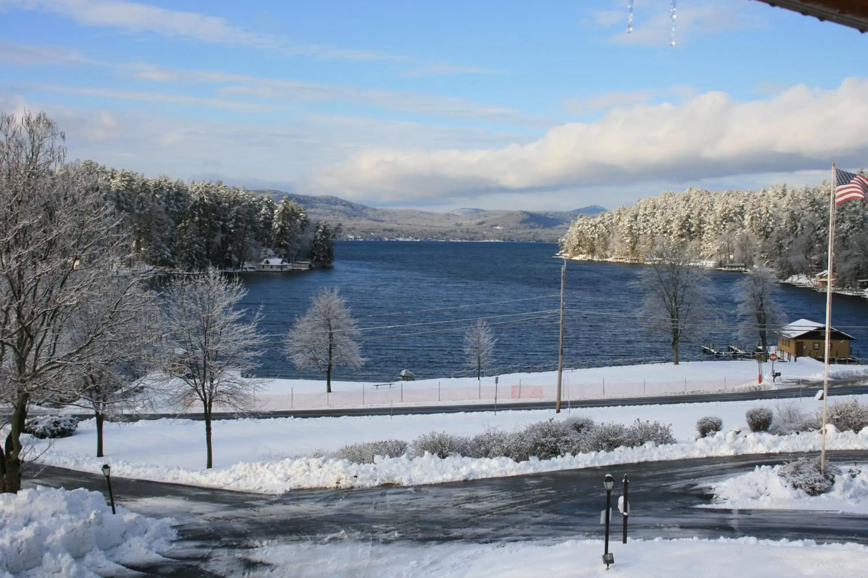 Winter in Bayside Resort, Lake George NY