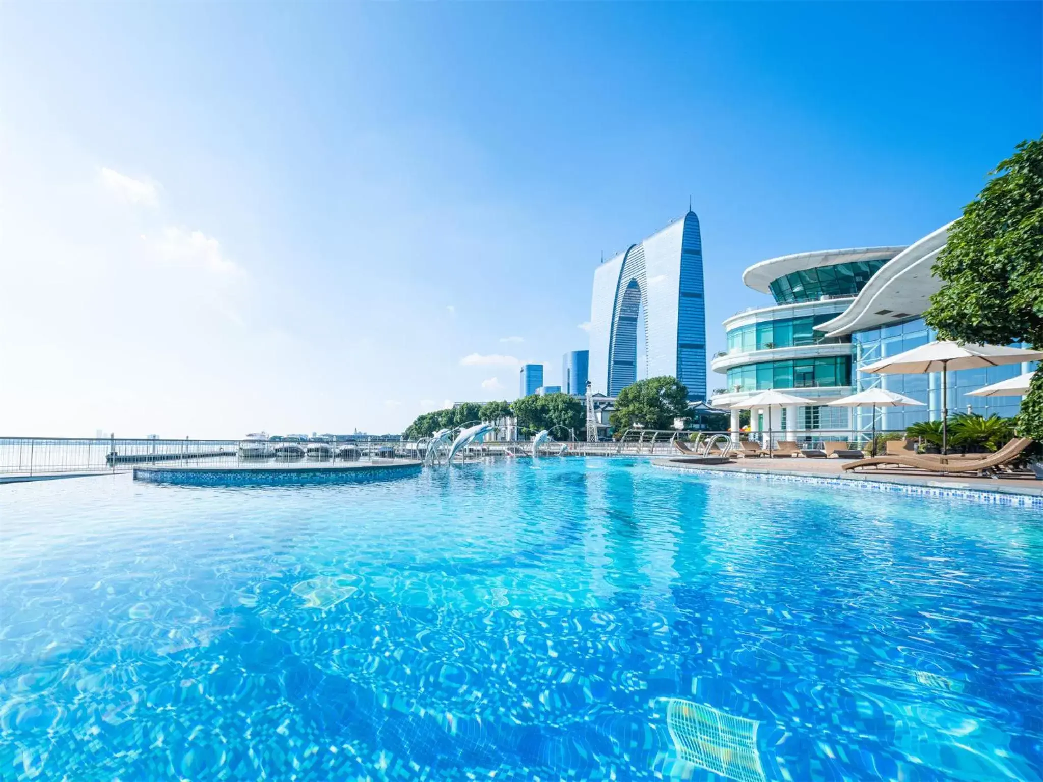 Swimming Pool in Crowne Plaza Suzhou, an IHG Hotel