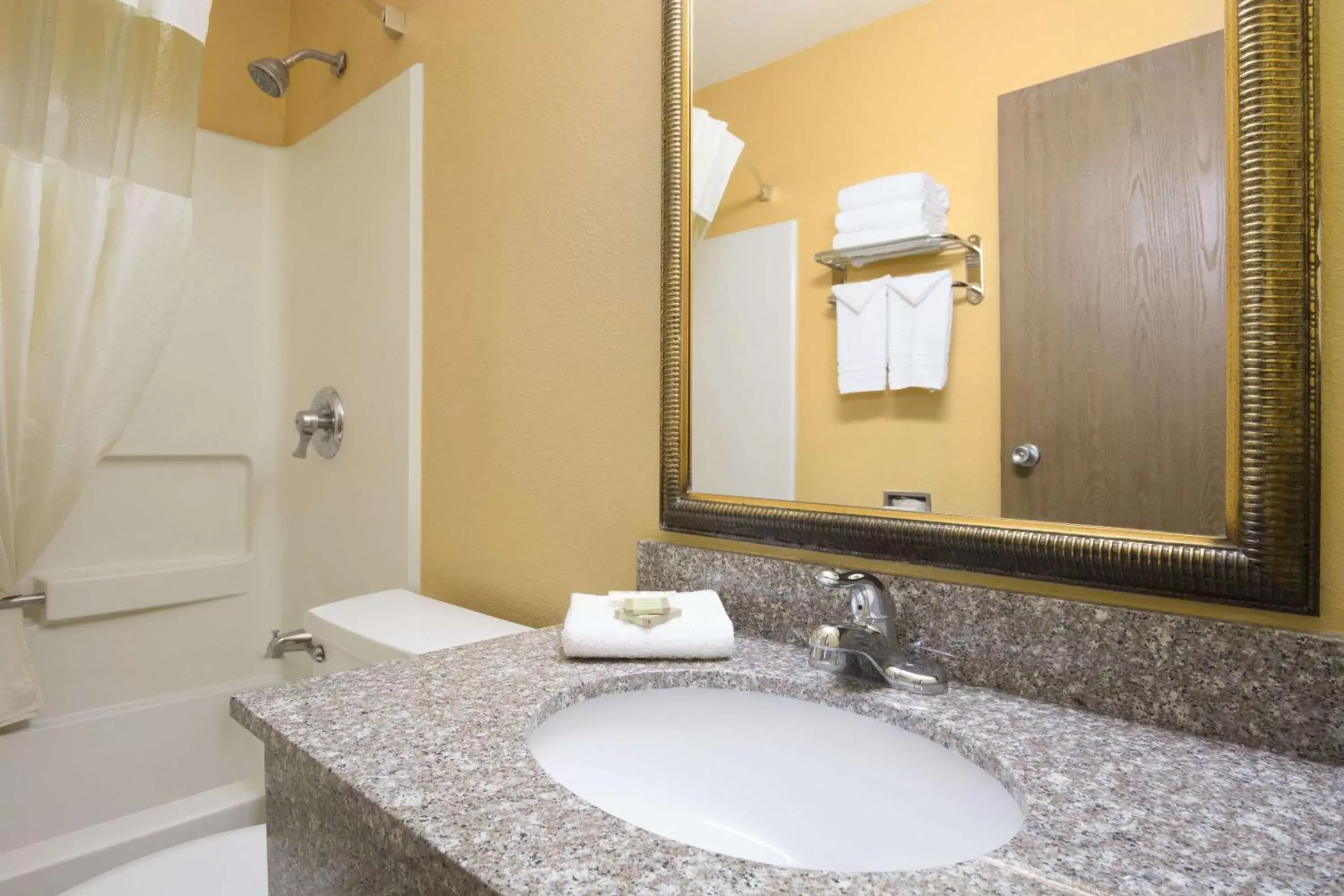 Bathroom in Super 8 by Wyndham Amarillo