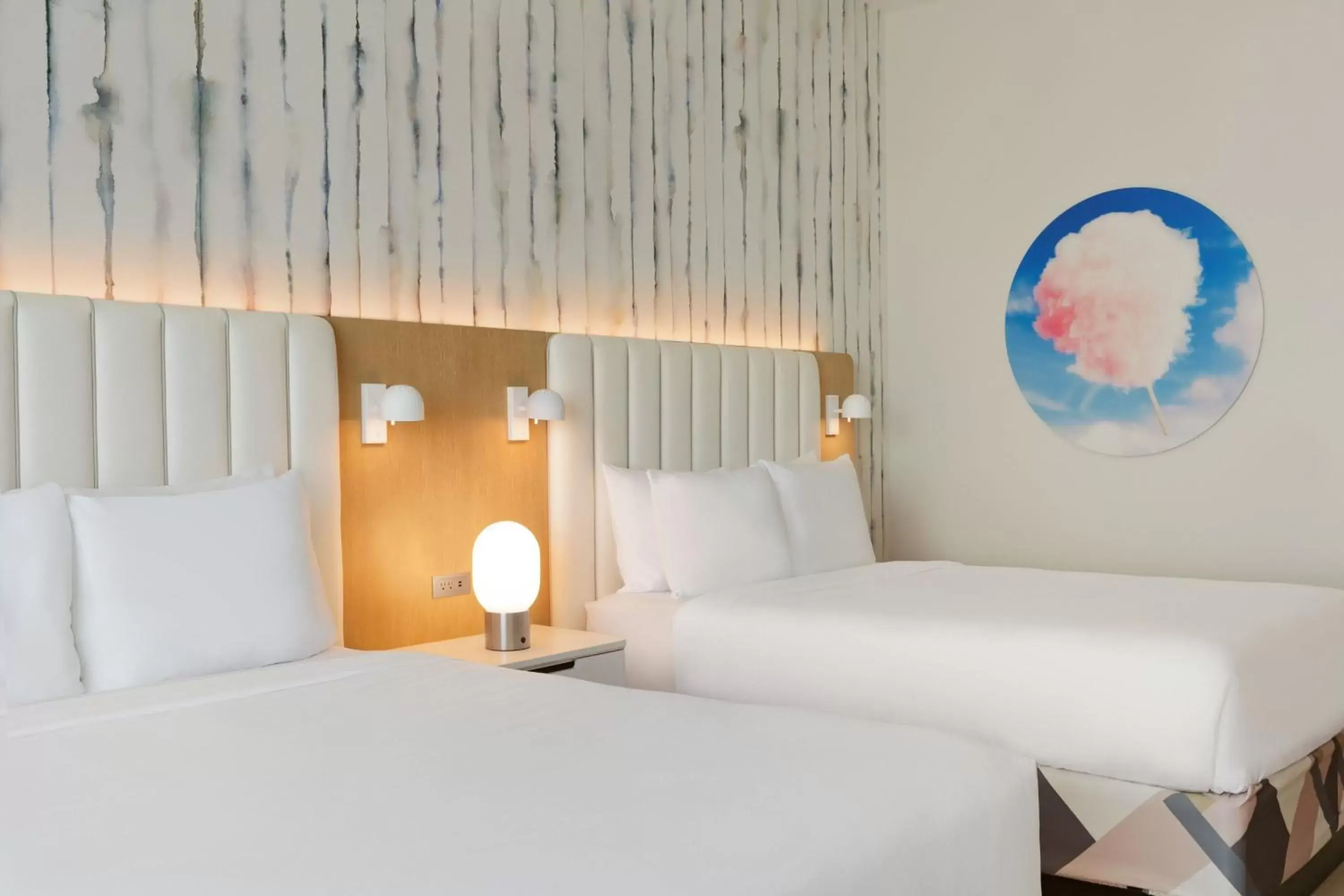 Queen Room with Two Queen Beds - Hearing Accessible in The Viv Hotel, Anaheim, a Tribute Portfolio Hotel Queen Room with Two Queen Beds - Hearing Accessible in The Viv Hotel, Anaheim, a Tribute Portfolio Hotel