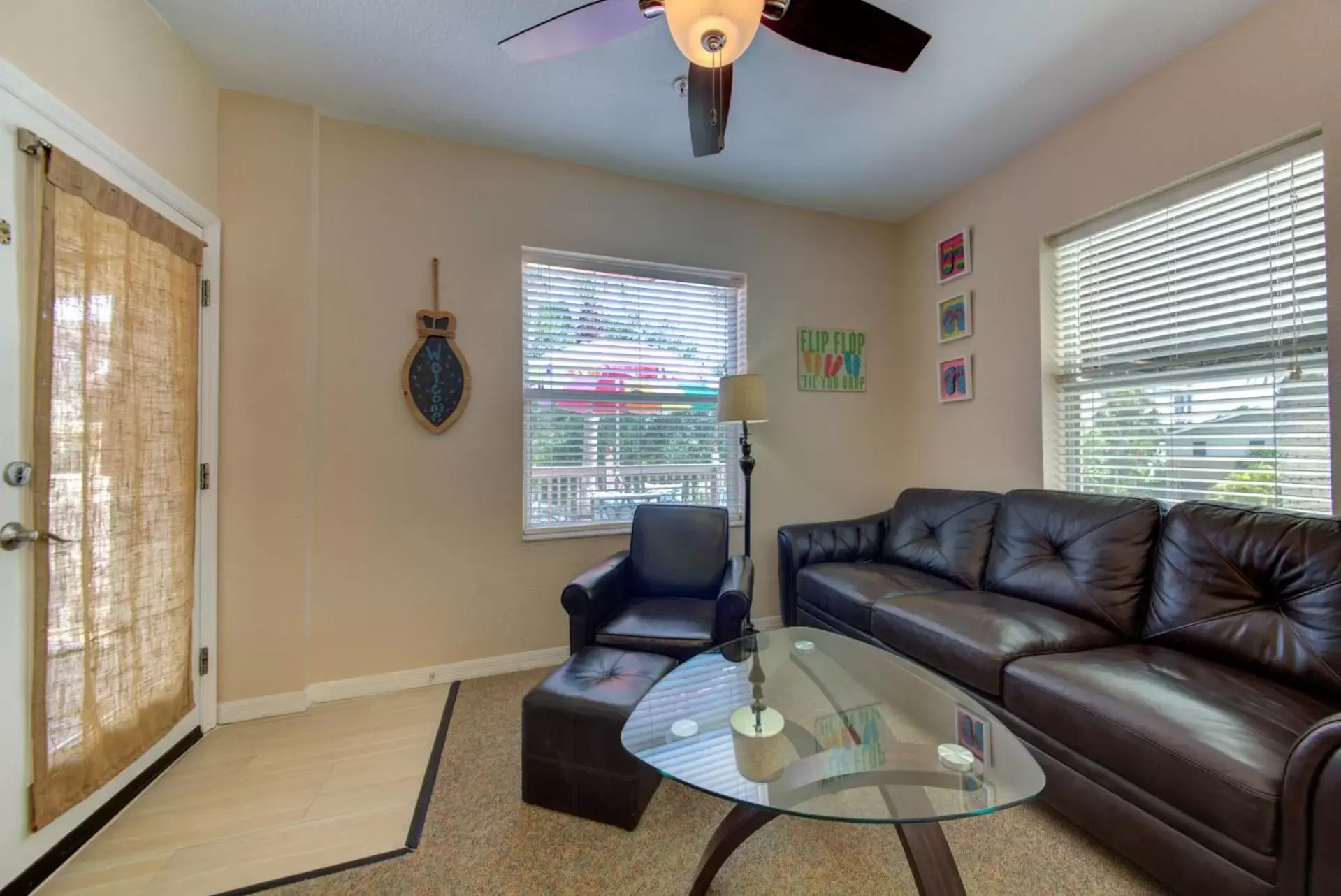 Living room, Seating Area in The Ringling Beach House