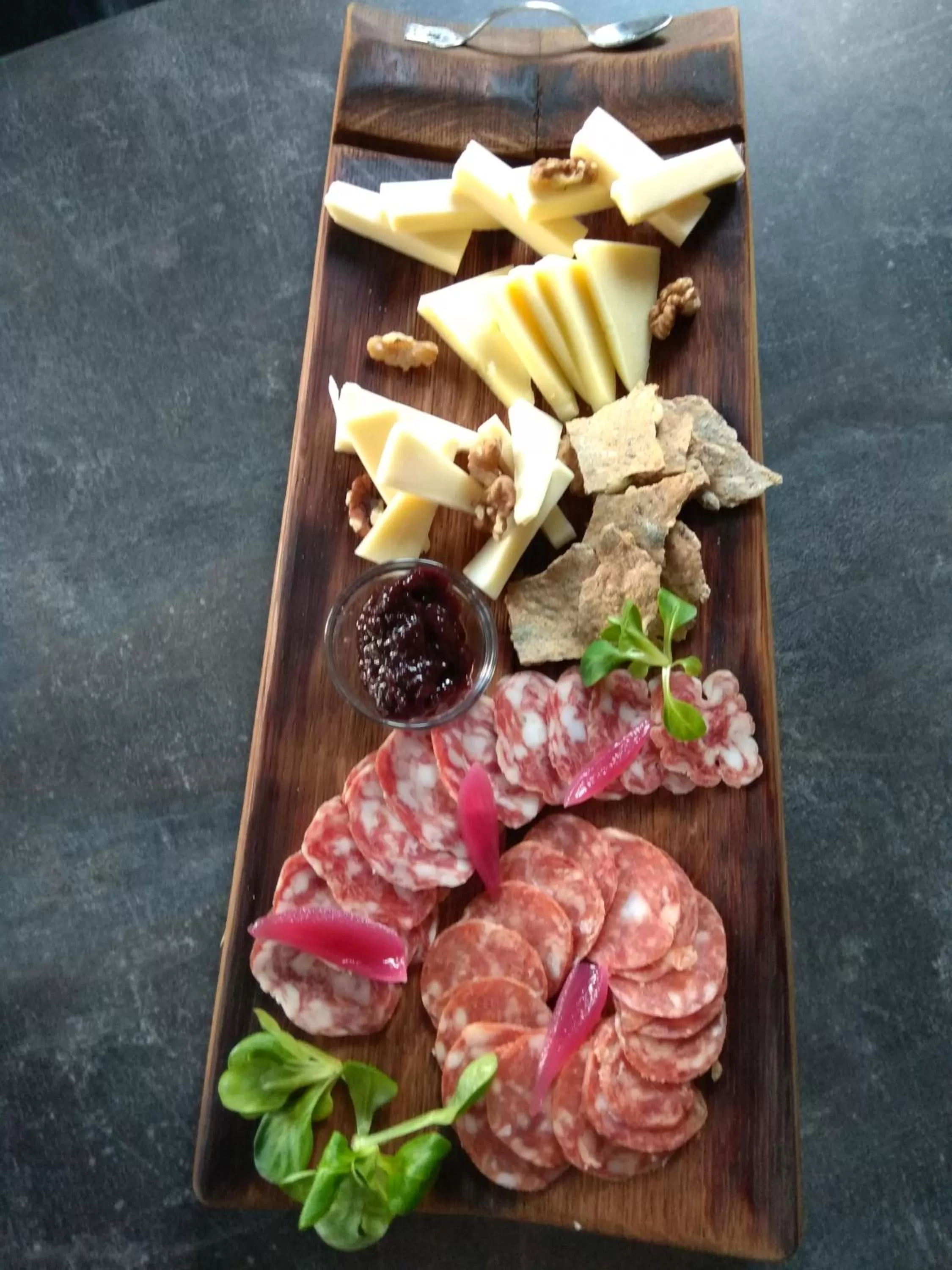 Food close-up in Roots Hotel and Wine Bar