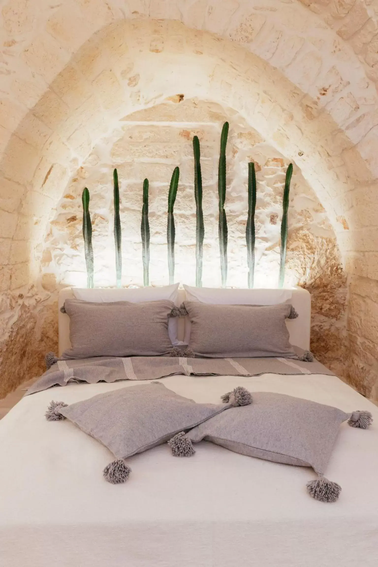 Bed in Alesia Luxury Cave