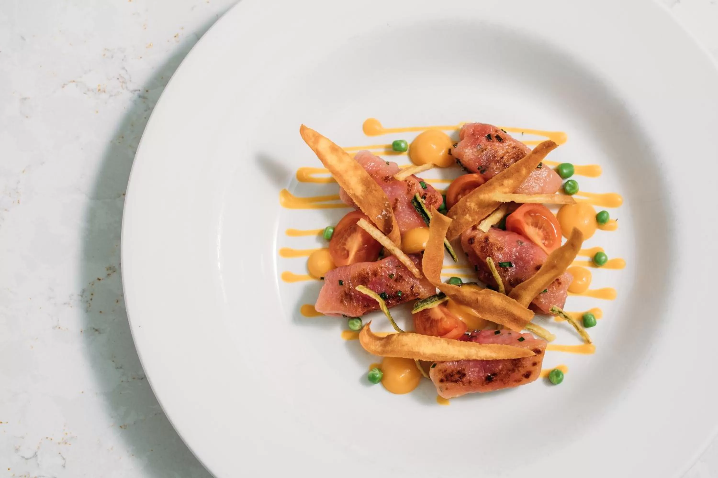 Food close-up in Polurrian on the Lizard