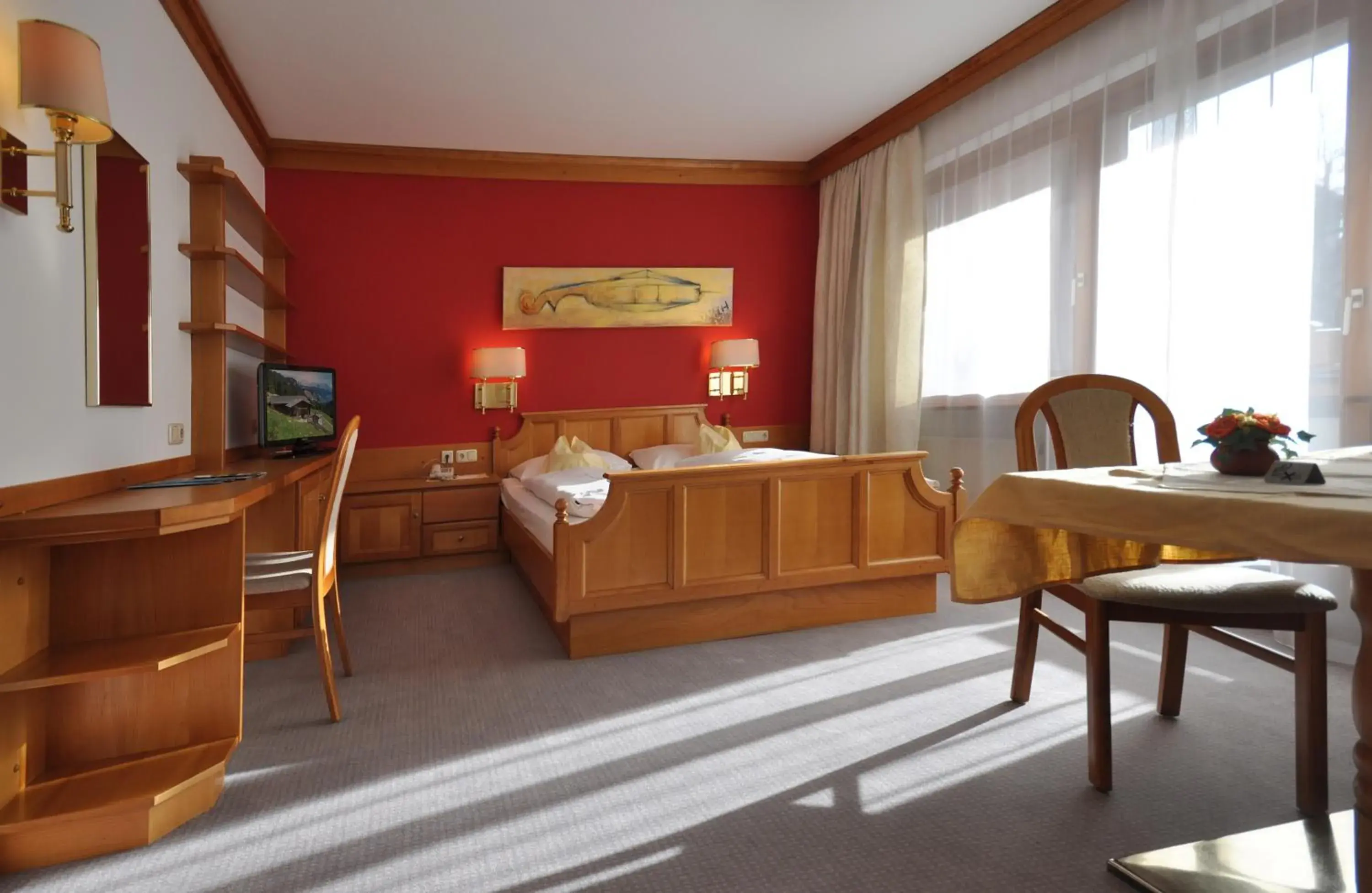 Decorative detail, Bed in Impuls Hotel Tirol