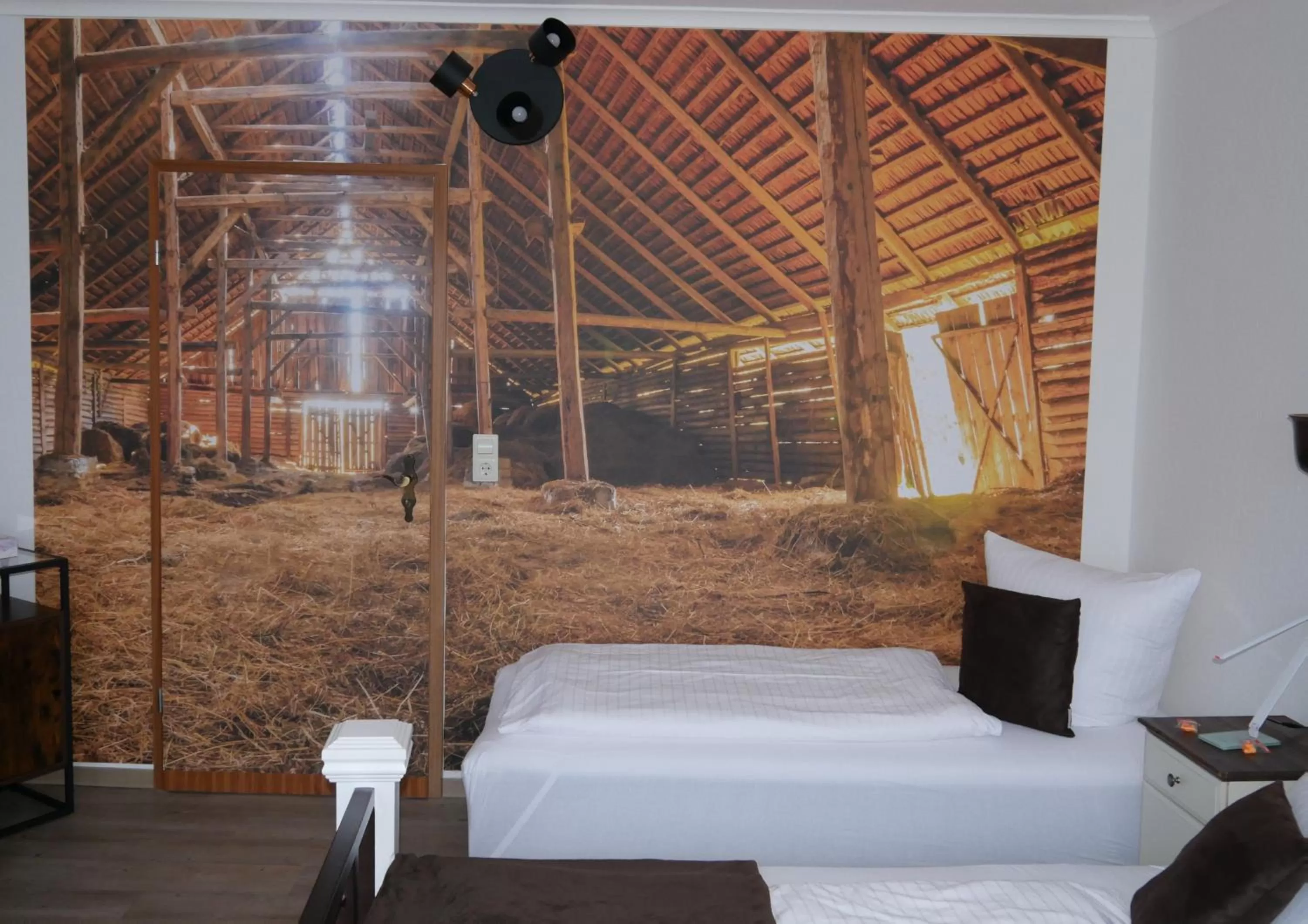 Decorative detail, Bed in Hotel Seeblick am Sankelmarker See - Natur und Erholung