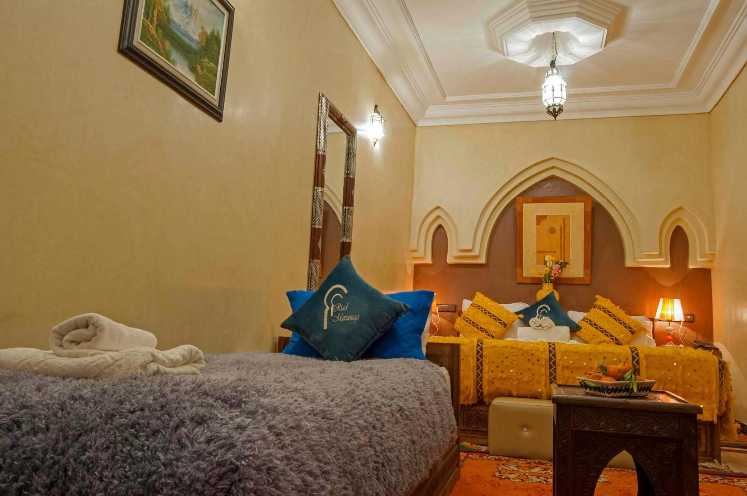 Bed in Riad Merzouga