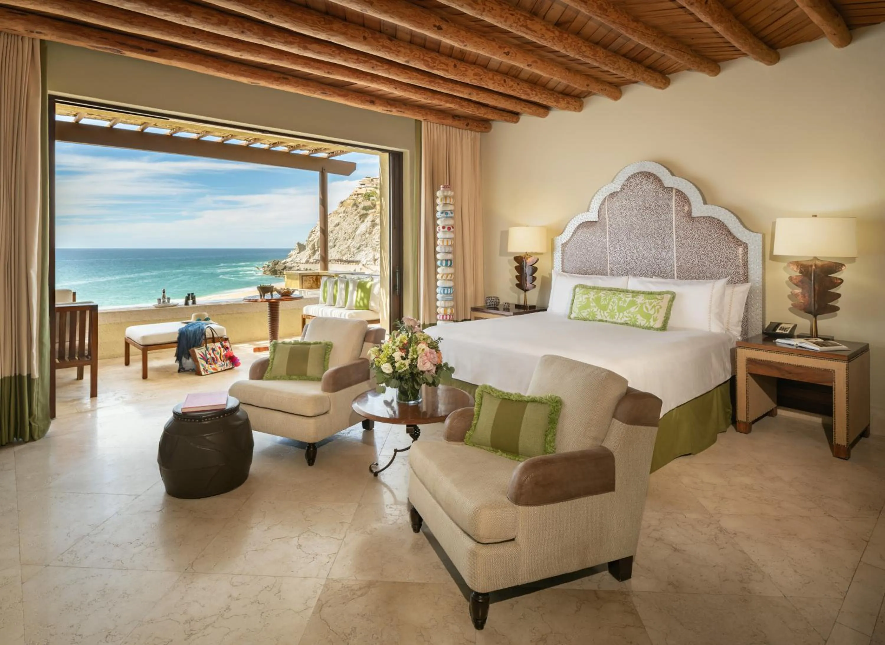 View (from property/room), Bed in Waldorf Astoria Los Cabos Pedregal