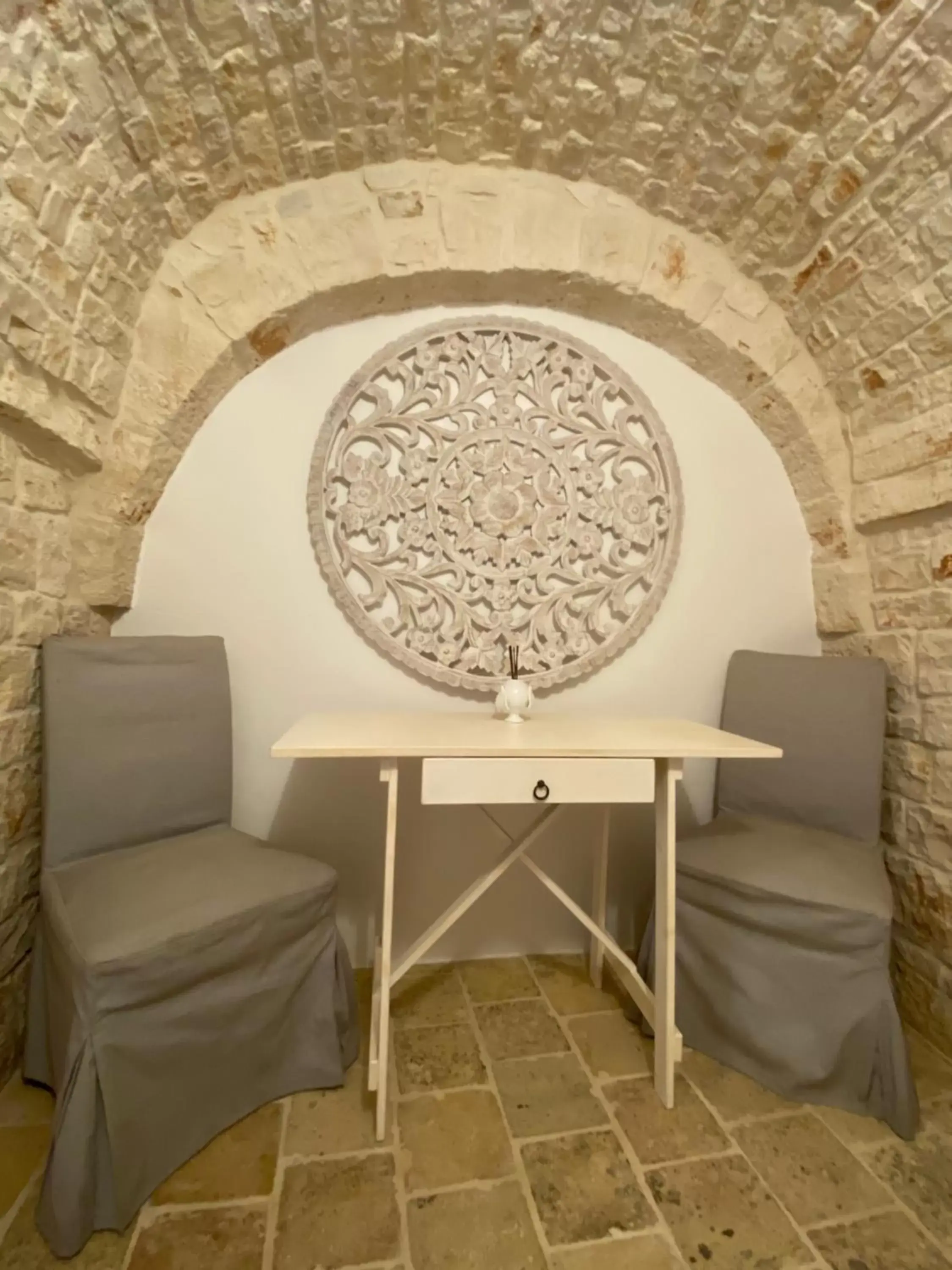 Seating Area in Trulli Antichi Mestieri - Widespread Trulli in the historic center
