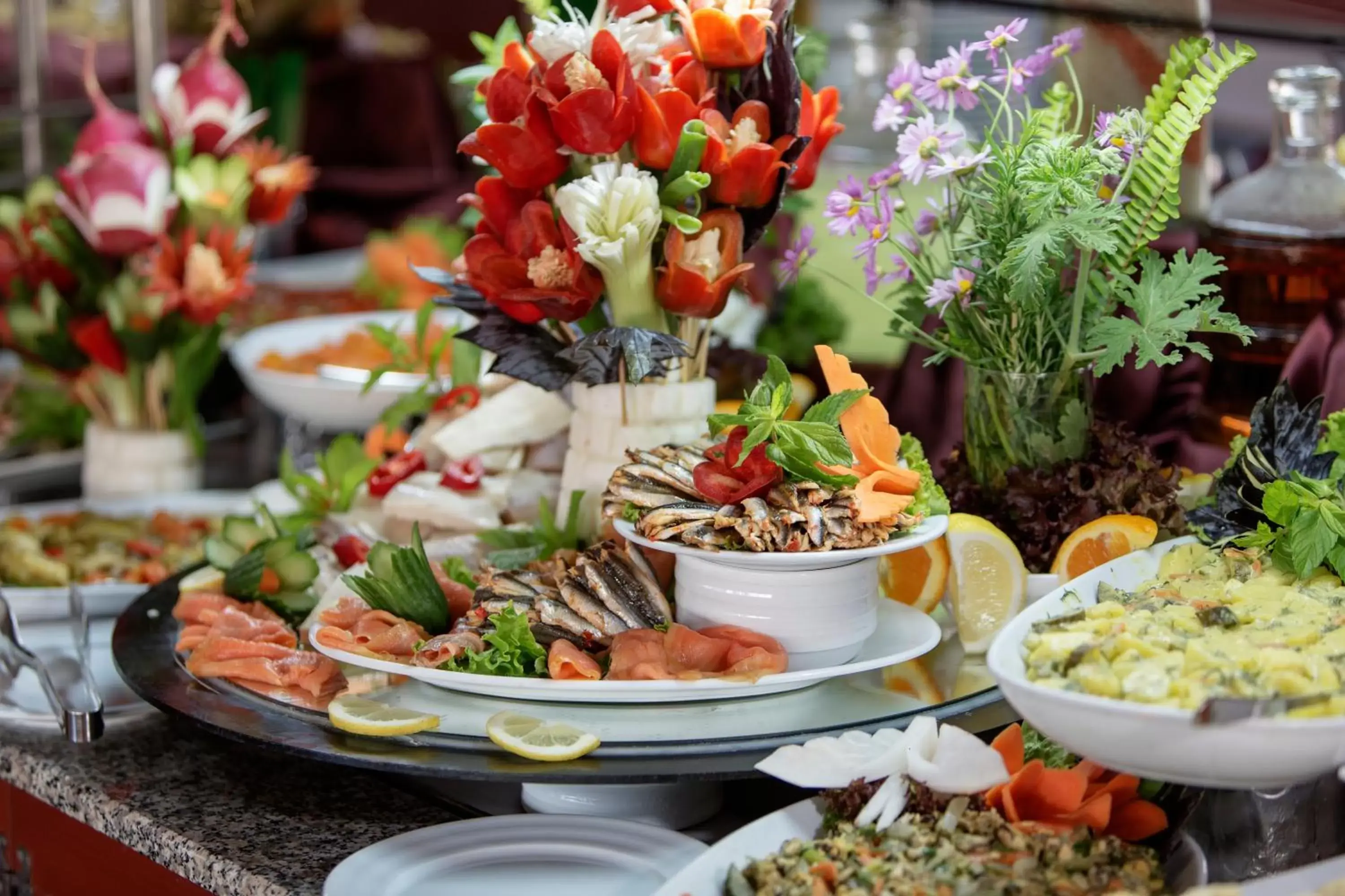 Food close-up in Alaiye Kleopatra Hotel