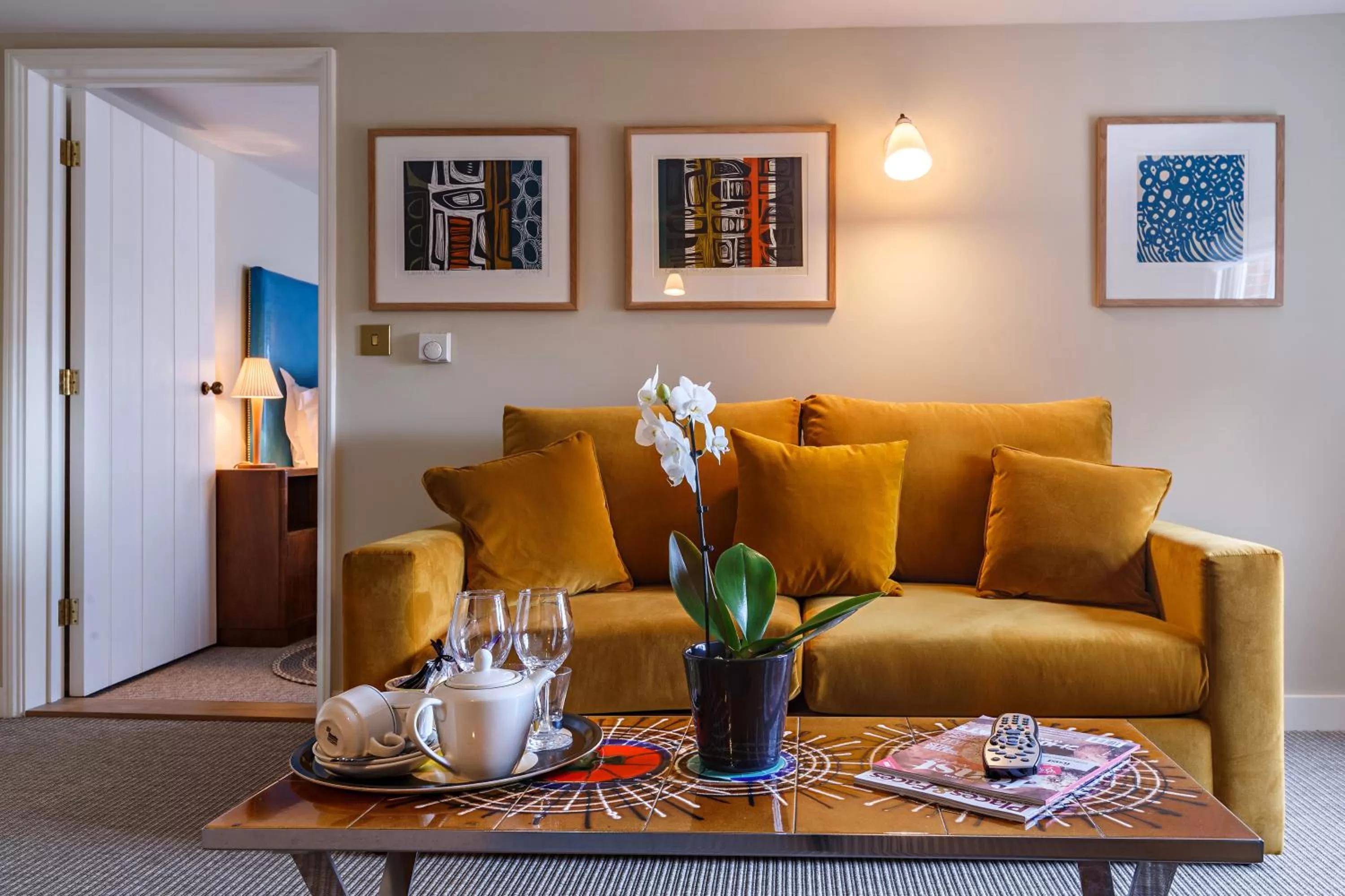 Living room in The Assembly House in central Norwich