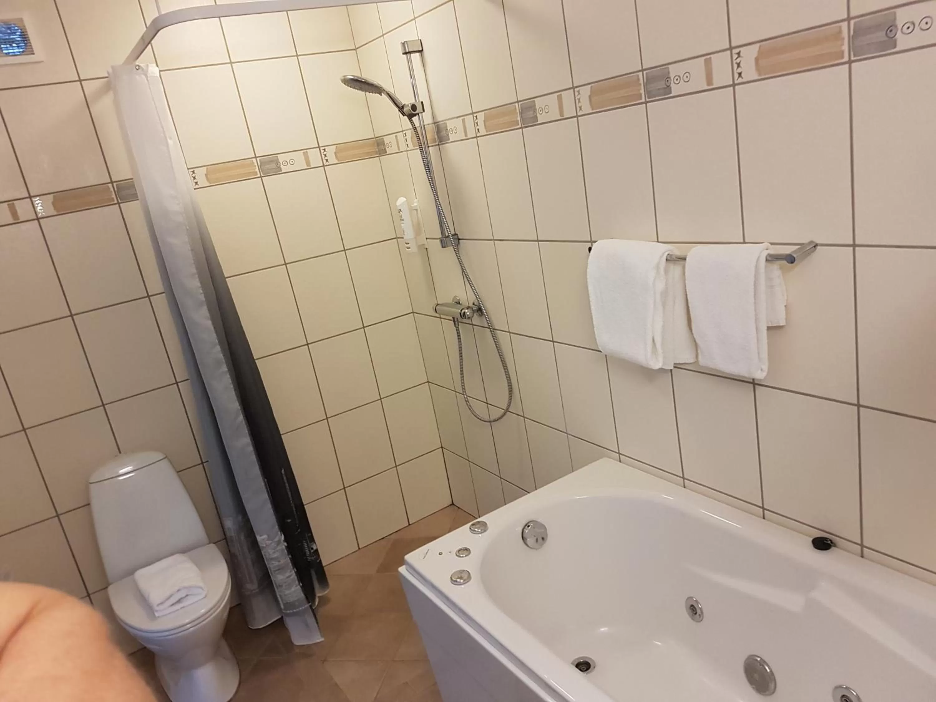 Shower in Hotel Strandparken