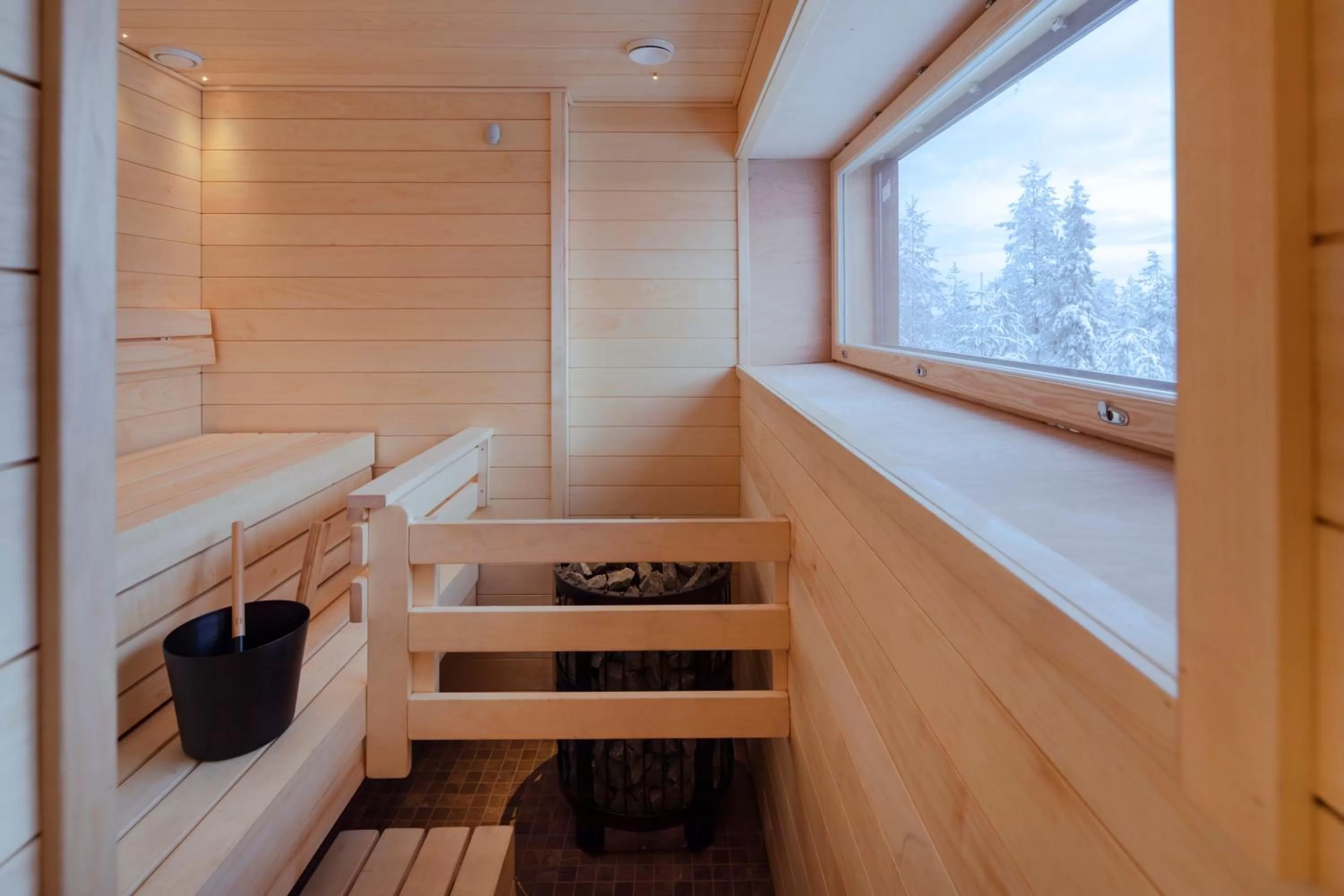 Sauna in Lapland Hotels Sky Ounasvaara