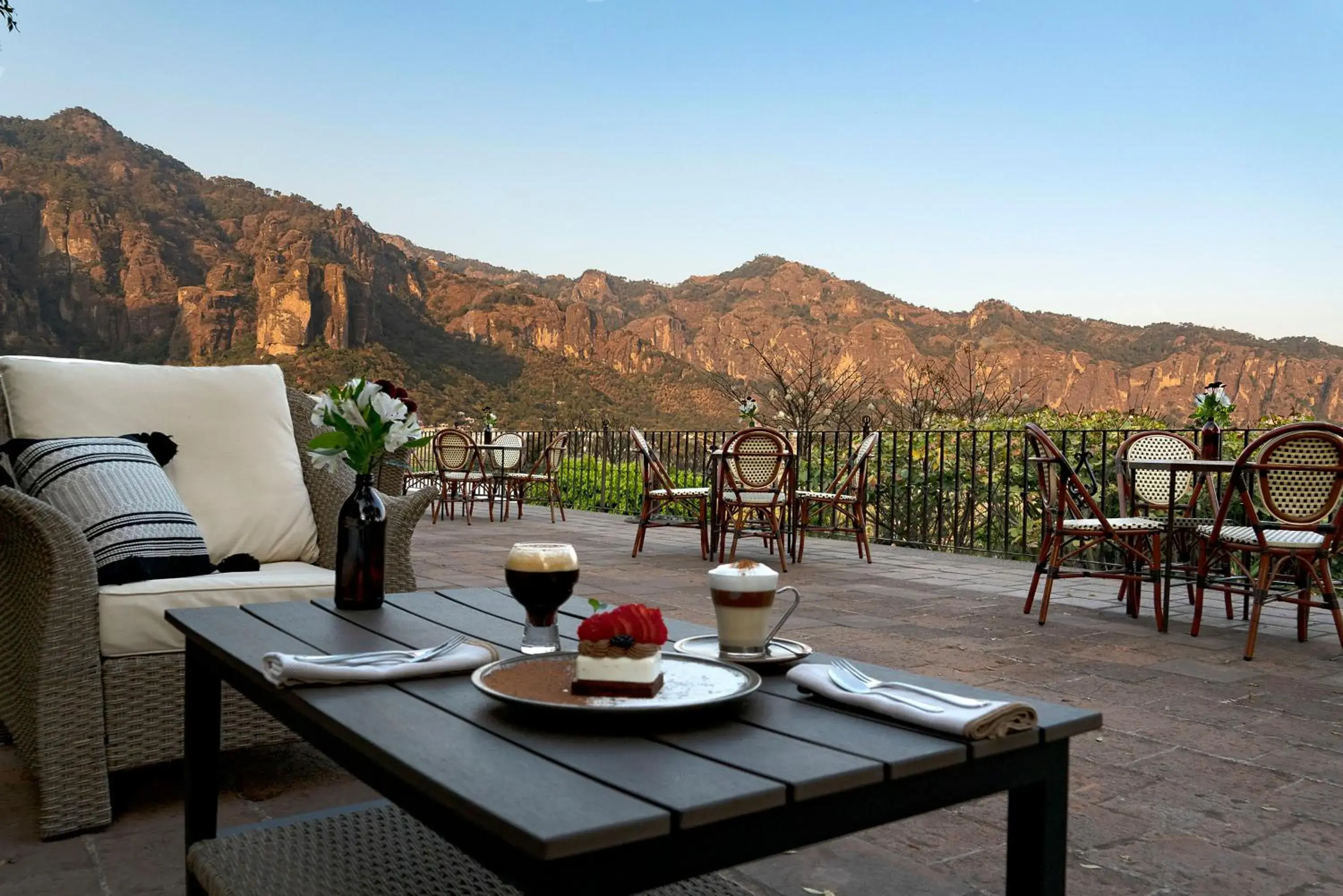 View (from property/room), Mountain View in Posada del Tepozteco