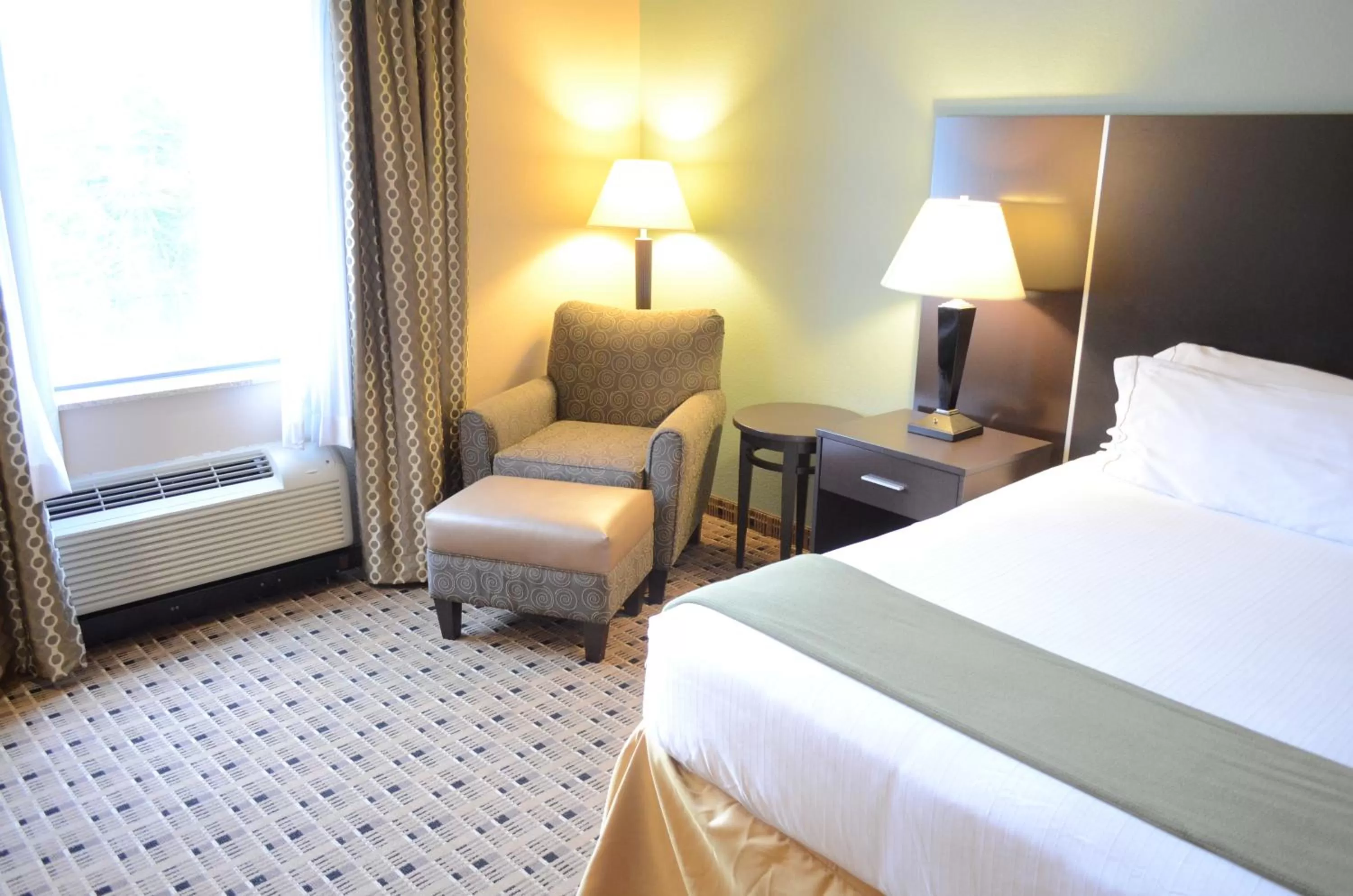 Seating area, Bed in Holiday Inn Express Hotel & Suites Houston Energy Corridor - West Oaks, an IHG Hotel