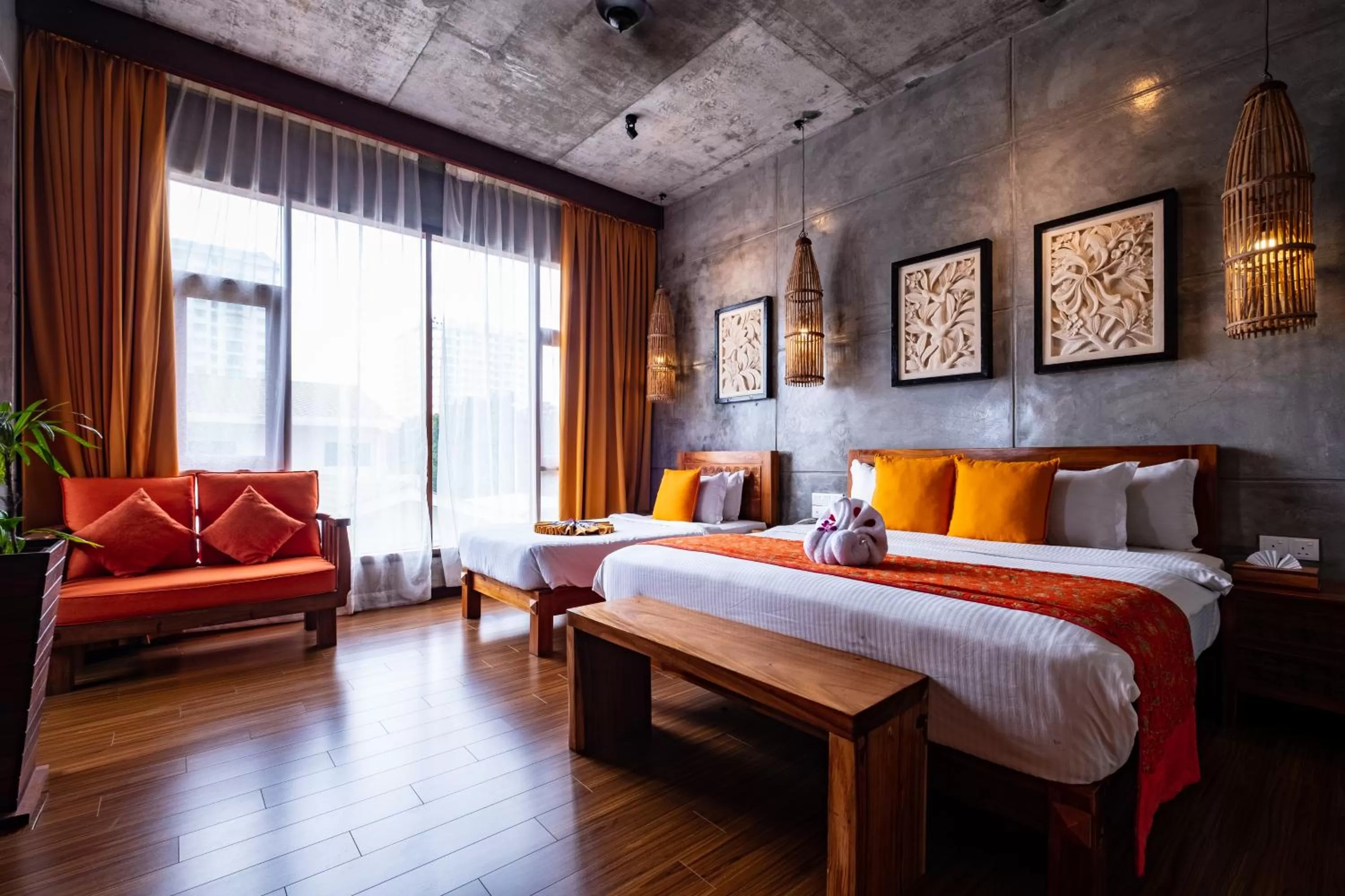 Bed in Ipoh Bali Hotel