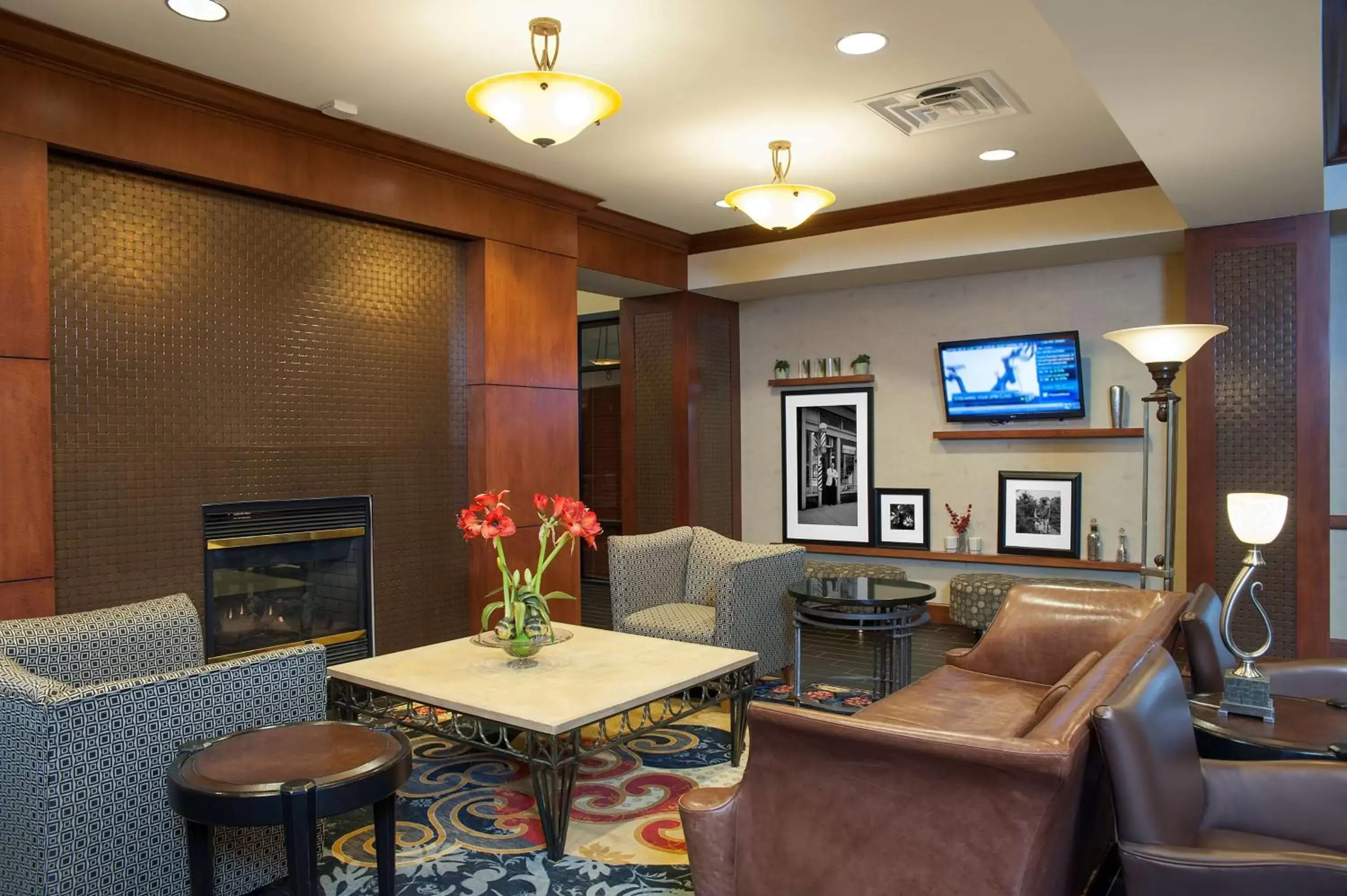 Lobby or reception, Seating Area in Hampton Inn and Suites Indianapolis-Fishers