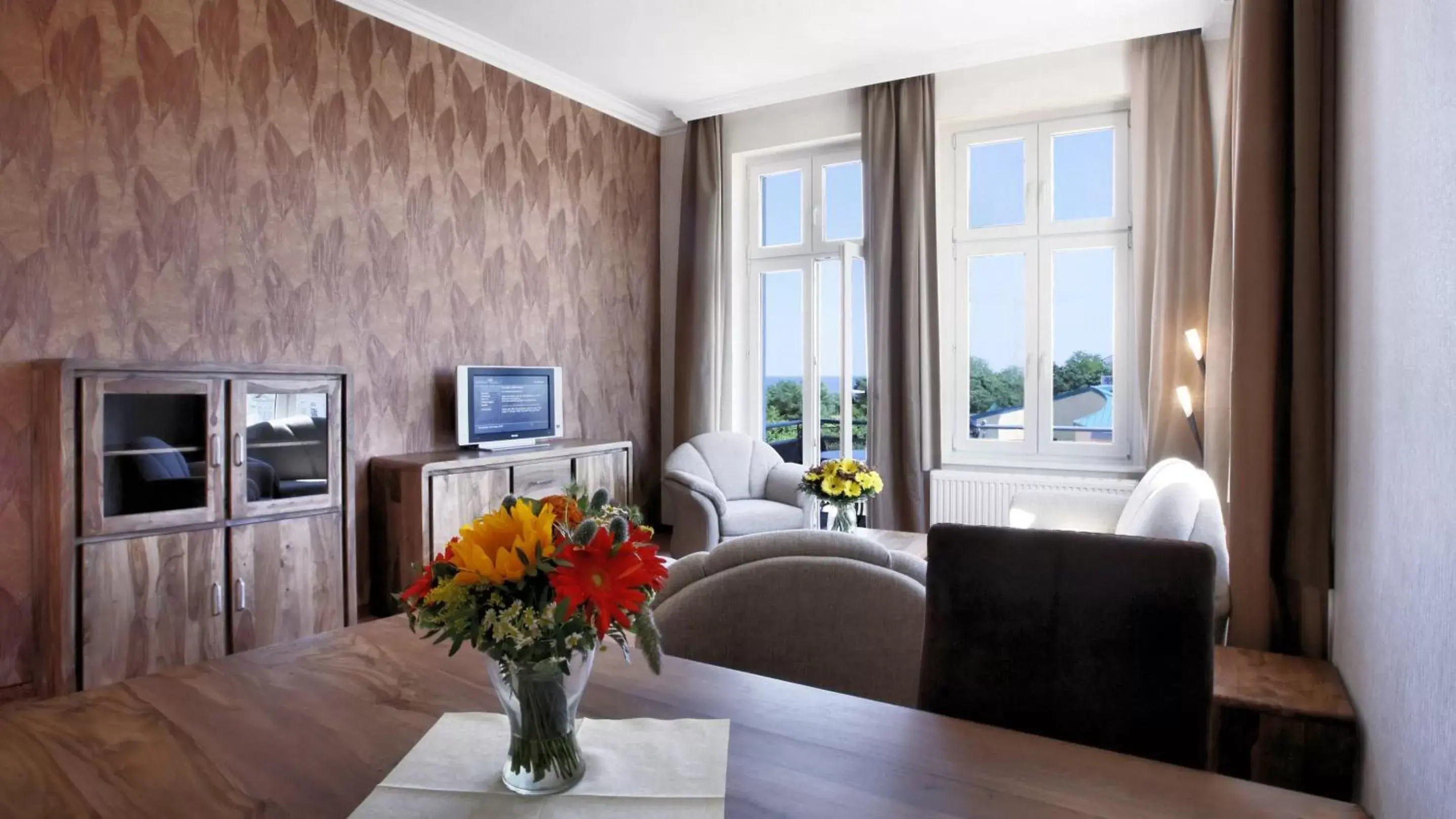 Living room in Strandhotel Preussenhof