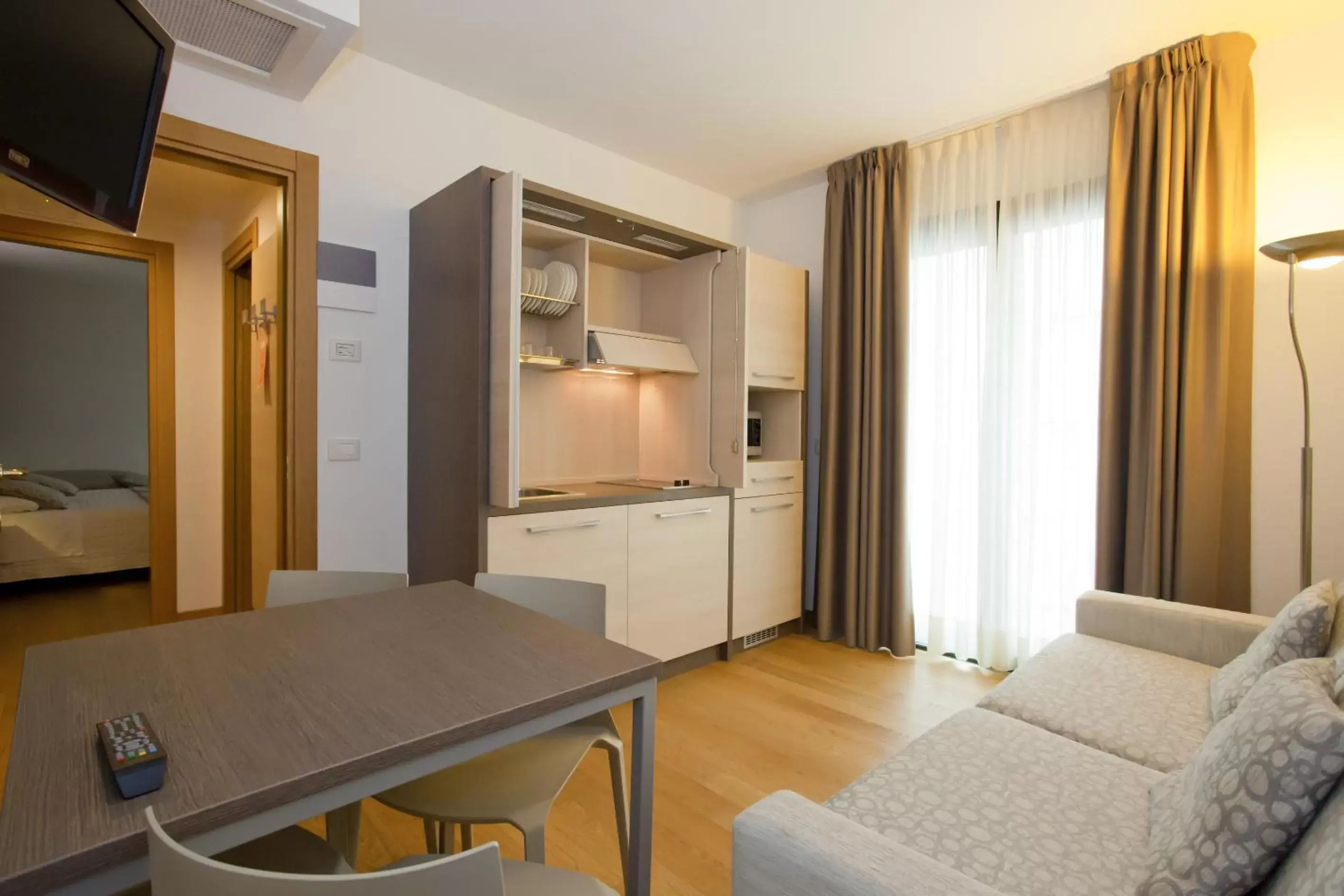 Kitchen or kitchenette in Hotel Marco Polo