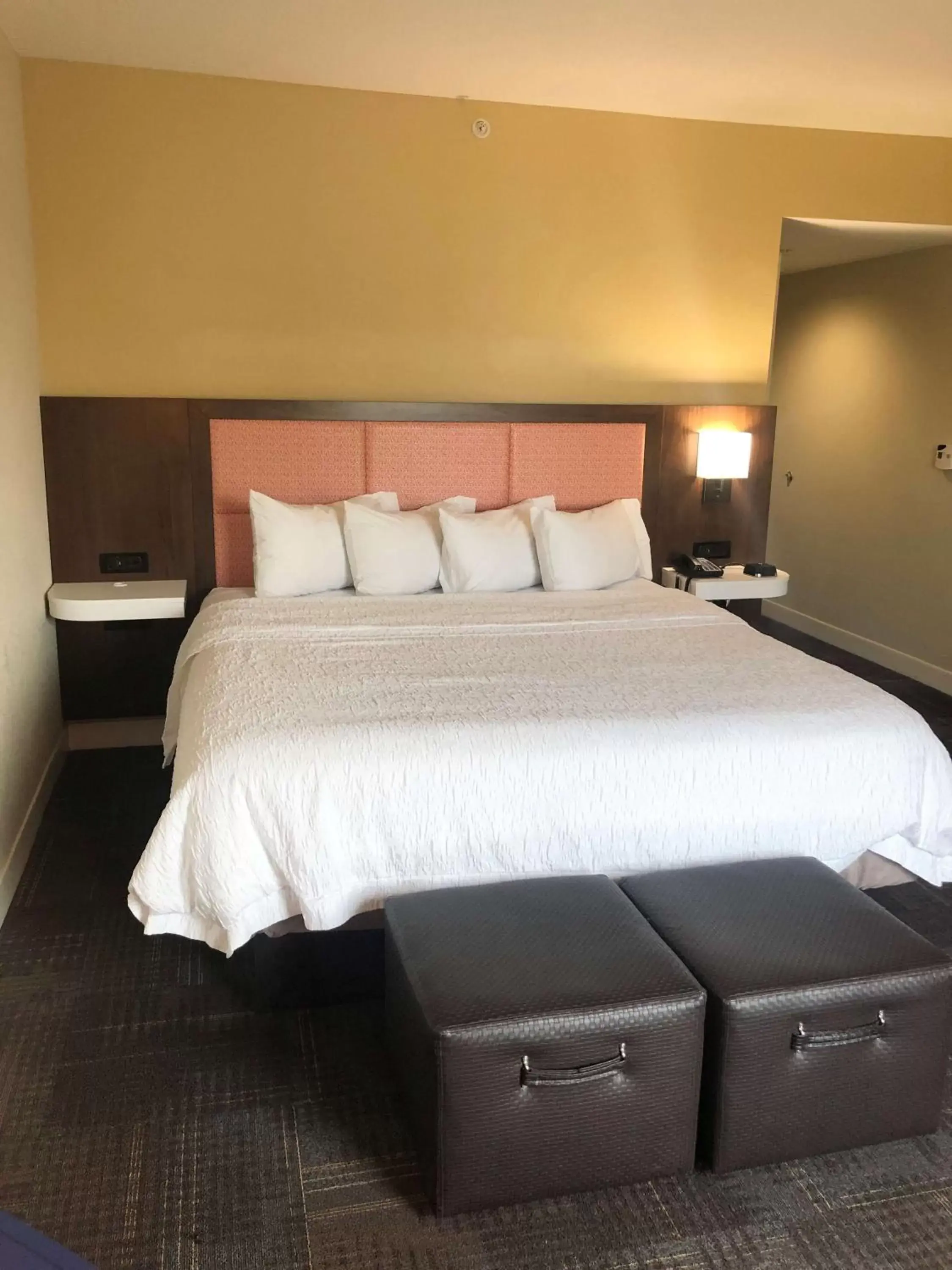 Bed in Hampton Inn & Suites Norfolk-Airport