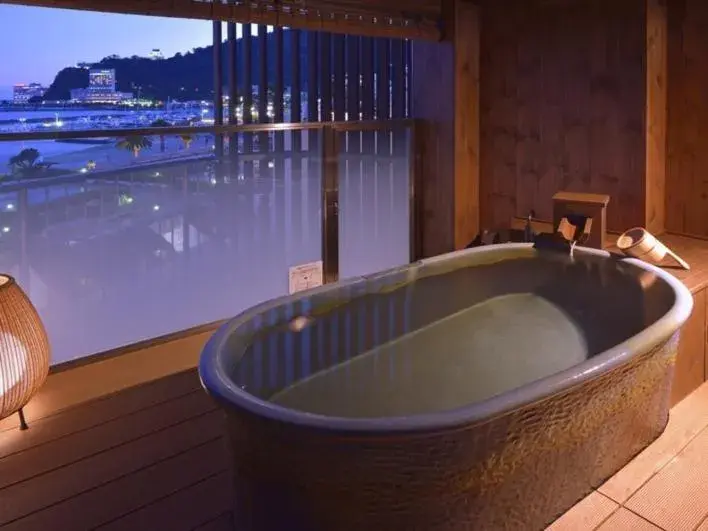 Hot Spring Bath in Atami Seaside Spa & Resort