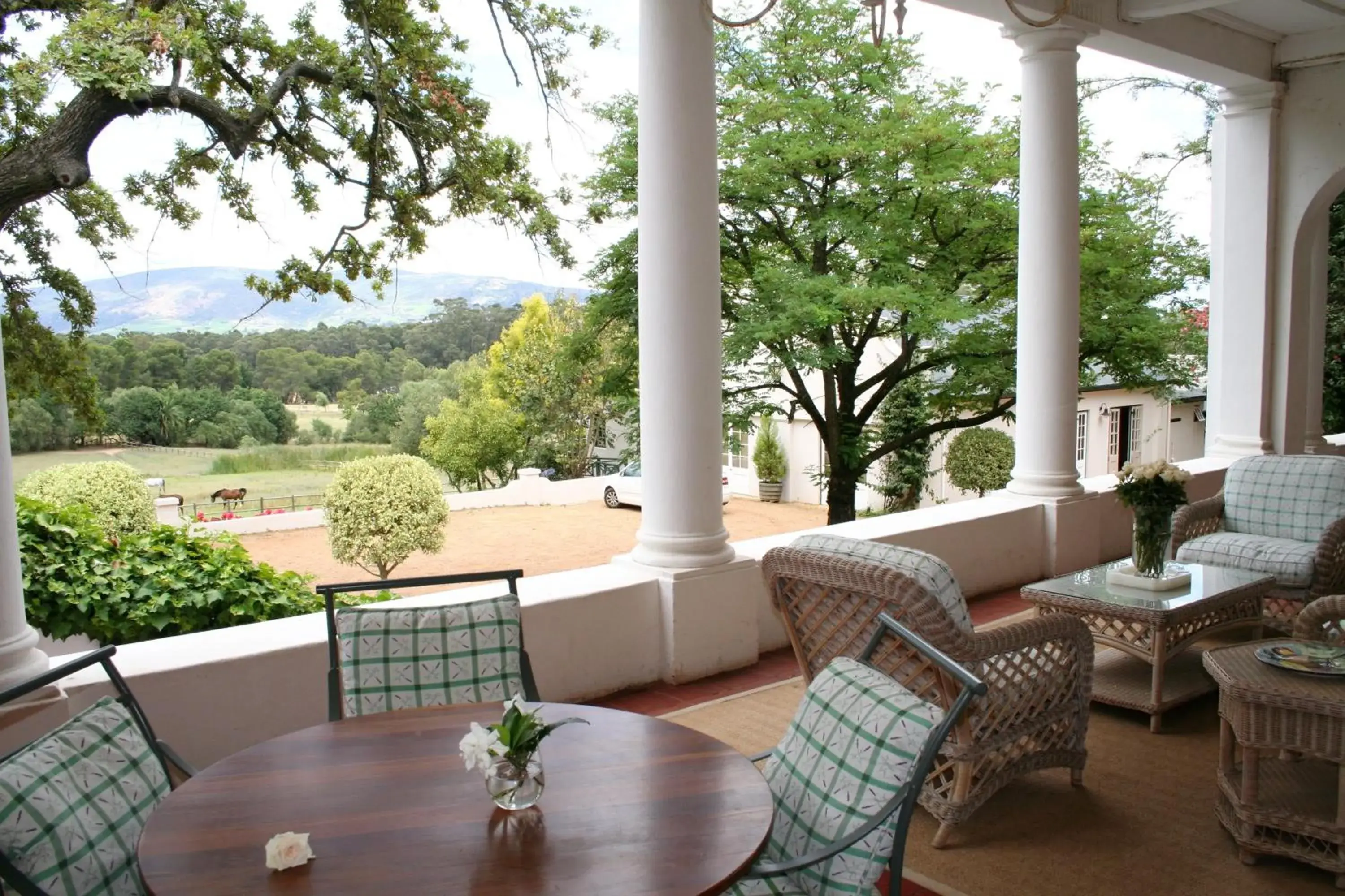 Patio in Diemersfontein Wine & Country Estate