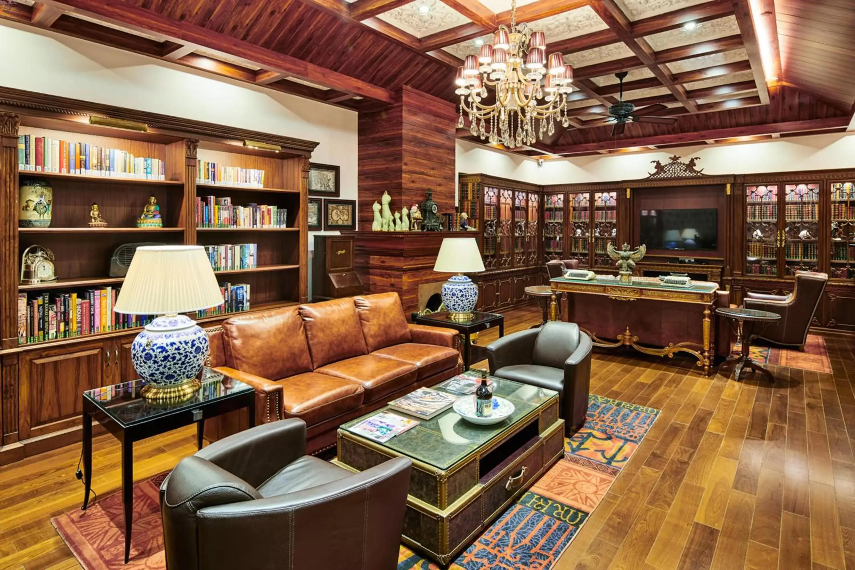 Library in MAYFAIR Himalayan Spa Resort