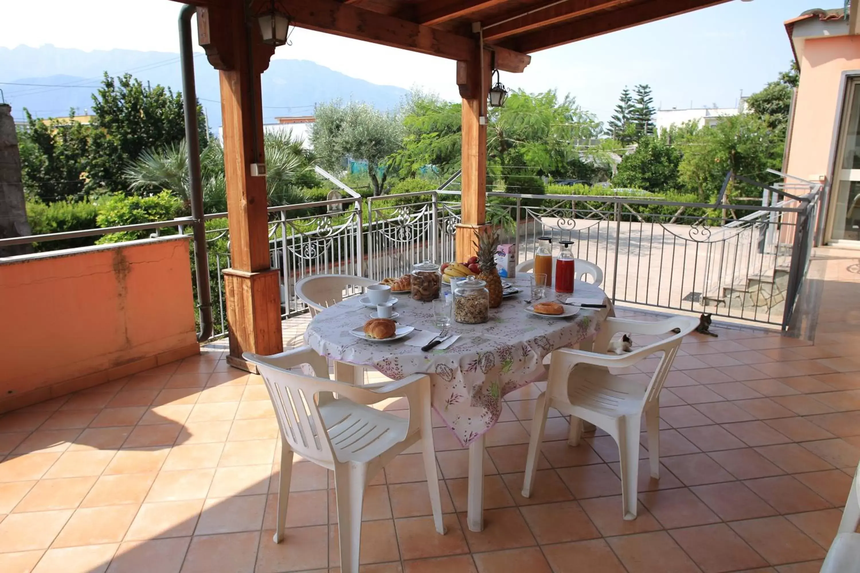 View (from property/room), Balcony/Terrace in Villarosa pompei studios