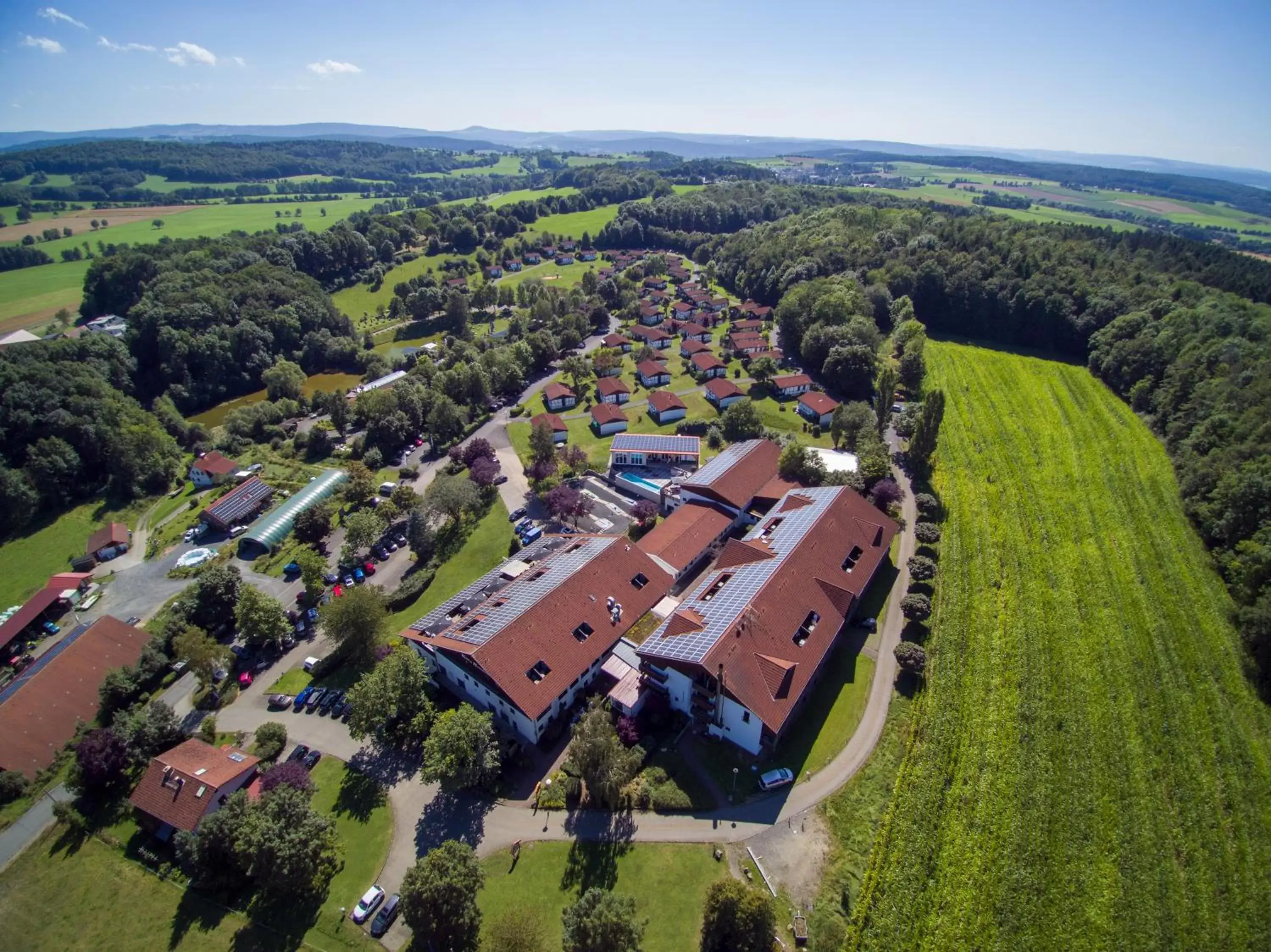 Property building, Bird's-eye View in Hotel Rhön Residence