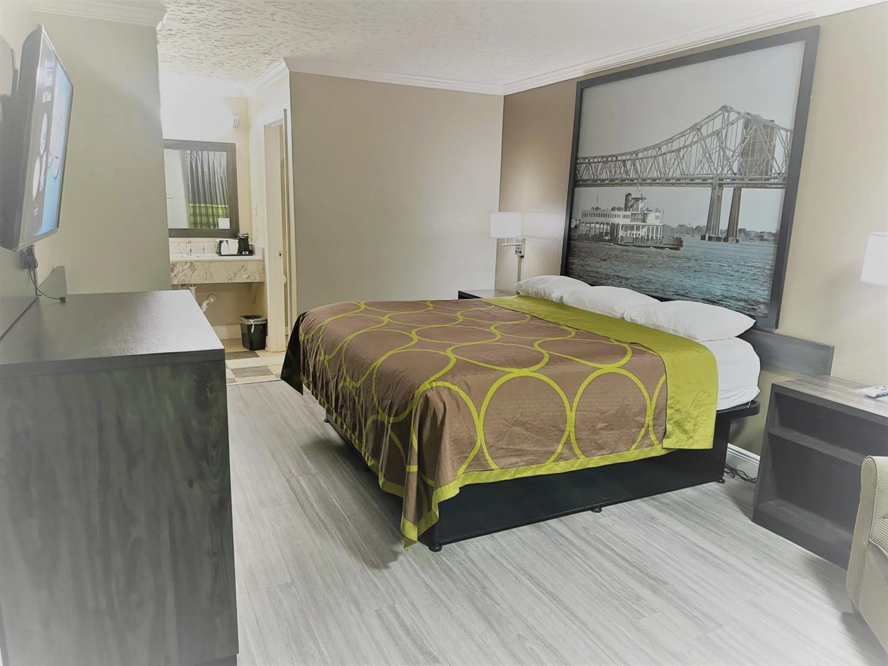 Bed in Super 8 by Wyndham Picayune