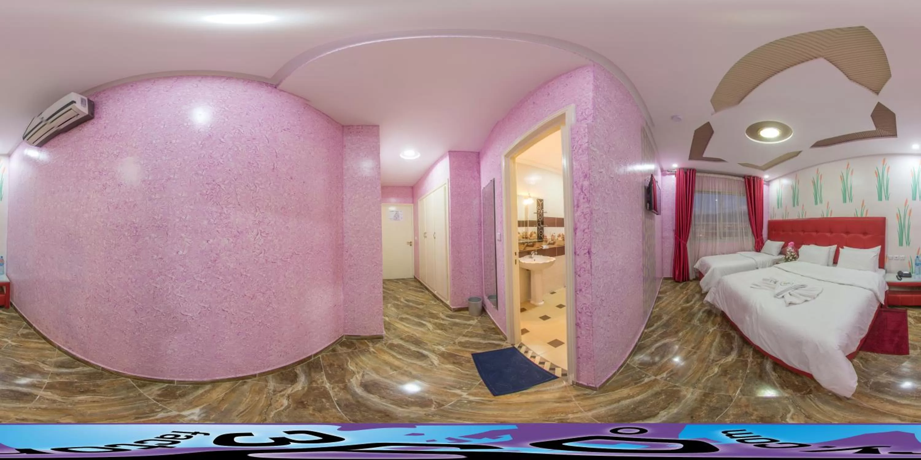 Bed in Hôtel Hadaik Ain Asserdoune